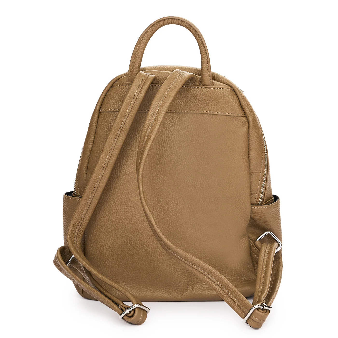 Rucsac elegant dama din piele naturala bej 11291 - Image 3