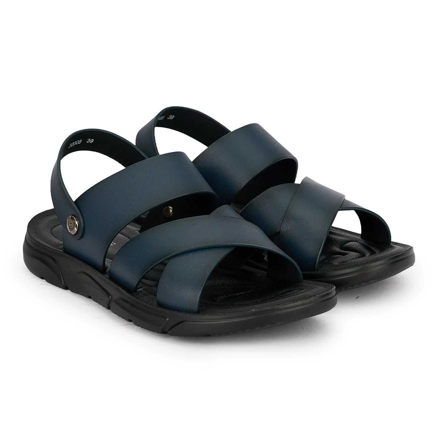 Sandale barbati din piele naturala bleumarin 20168 - Image 5