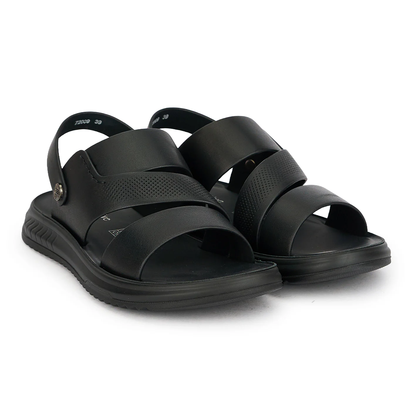 Sandale barbati din piele naturala neagra 20173 - Image 5