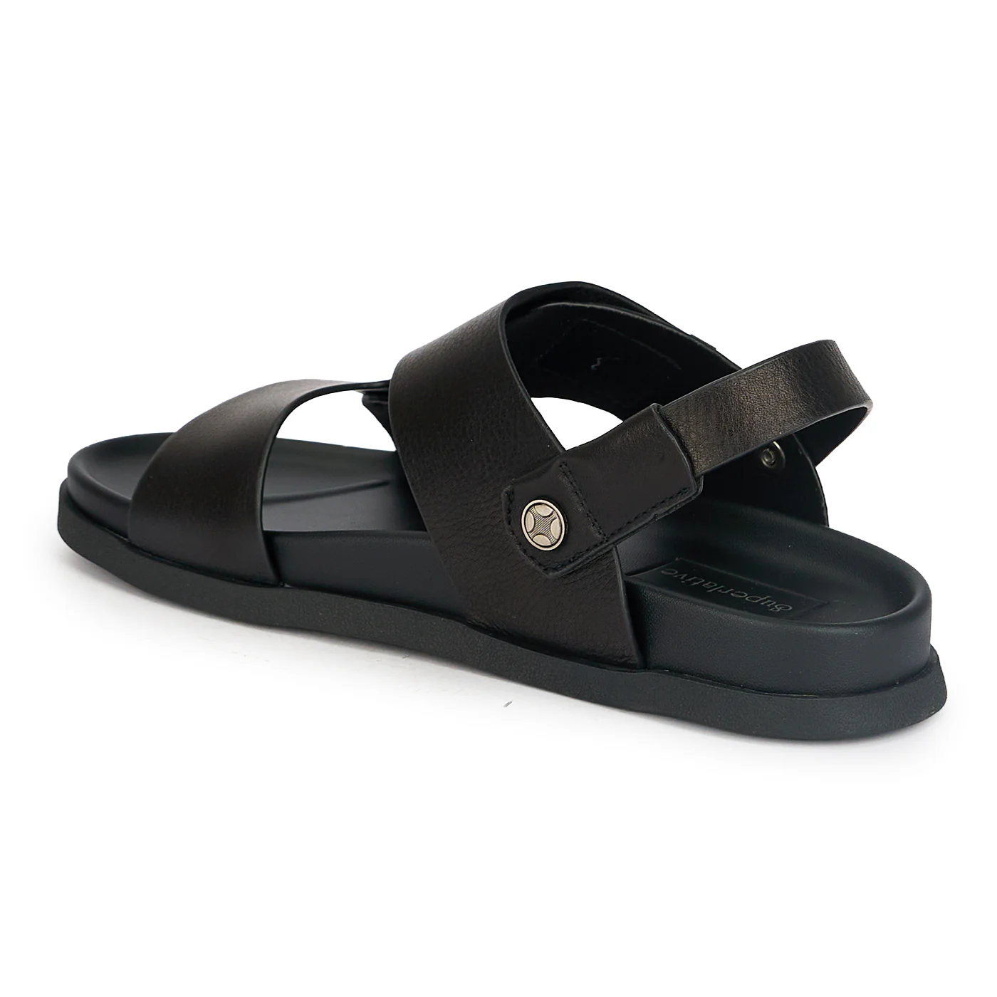 Sandale barbati din piele naturala neagra 20174 - Image 3