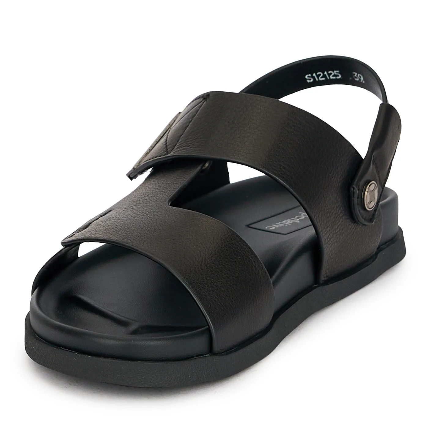 Sandale barbati din piele naturala neagra 20174 - Image 4