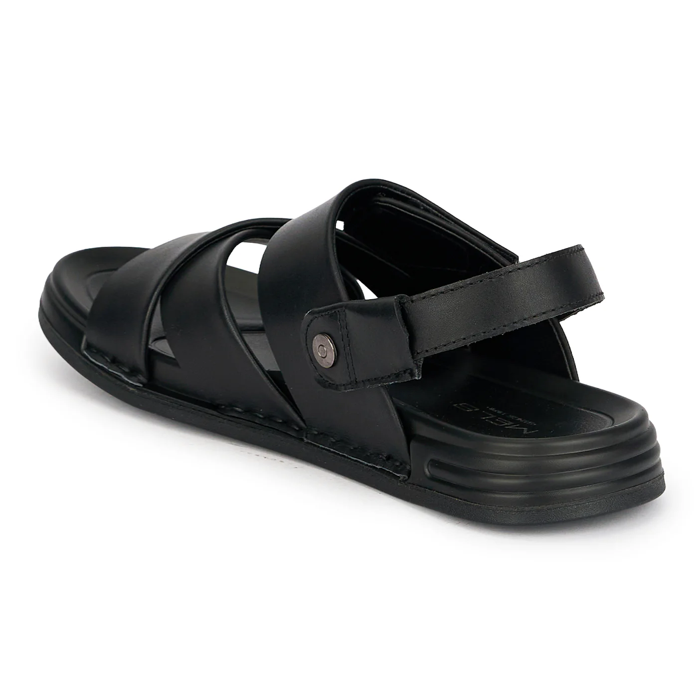 Sandale barbati din piele naturala neagra 20178 - Image 3