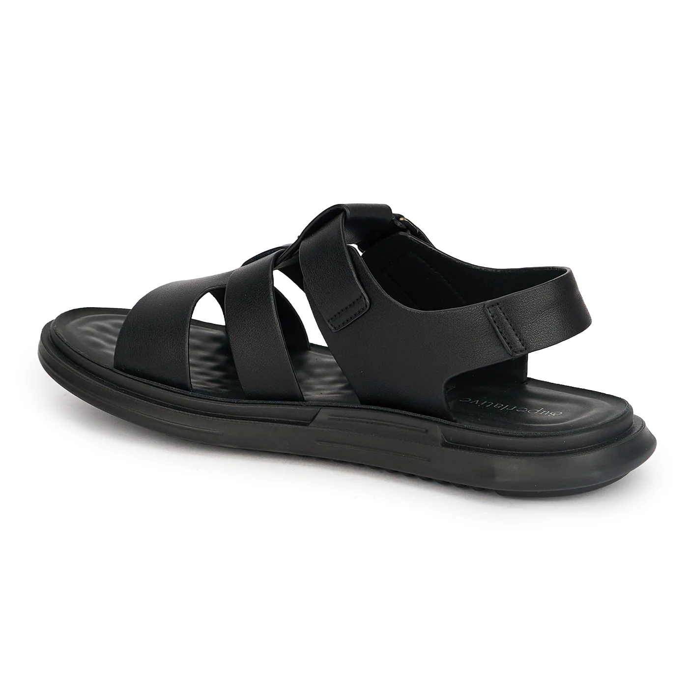 Sandale barbati din piele naturala neagra 20180 - Image 2