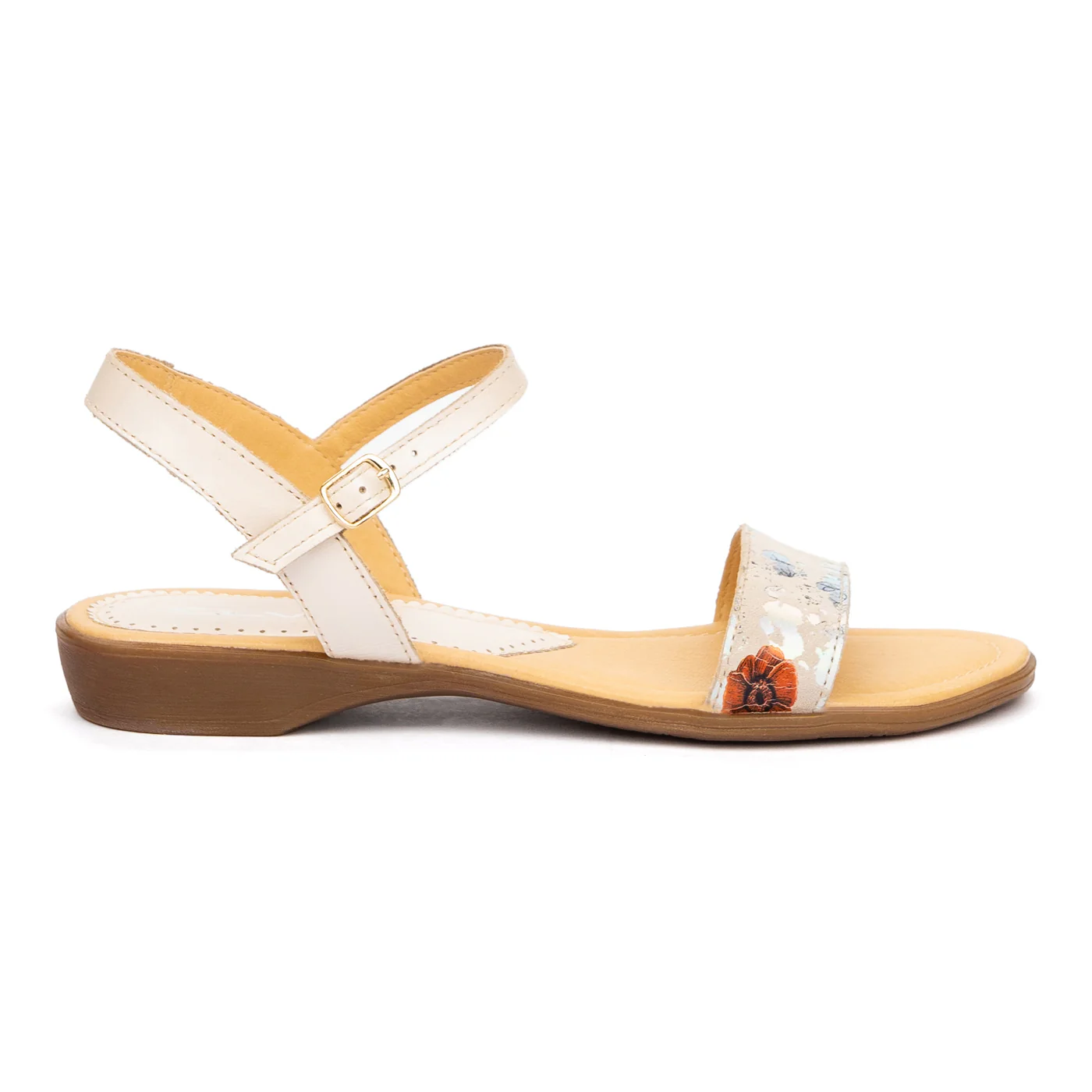 Sandale dama cu talpa joasa din piele naturala 2665