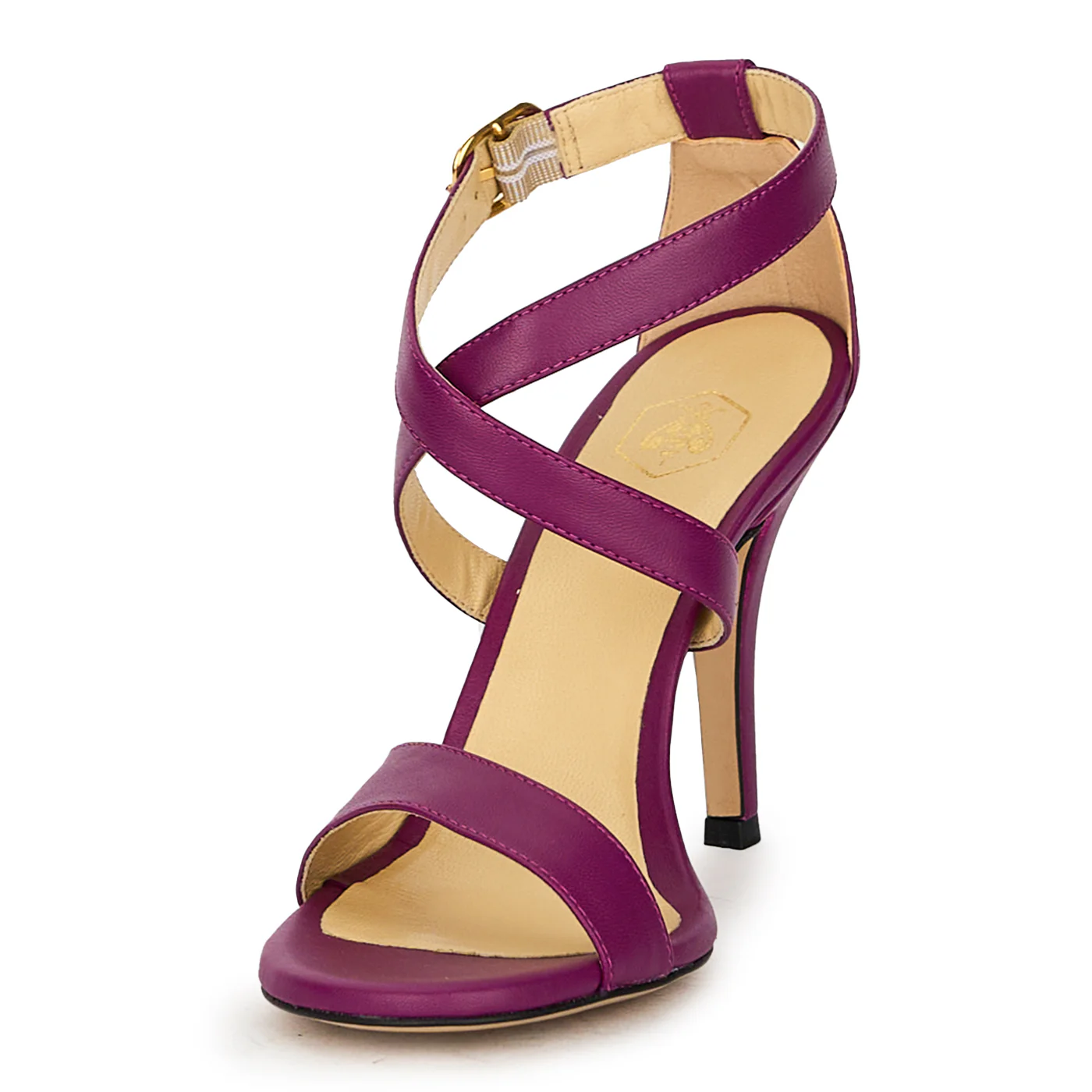Sandale dama din piele naturala cu toc subtire 10 cm 17700 - Image 3