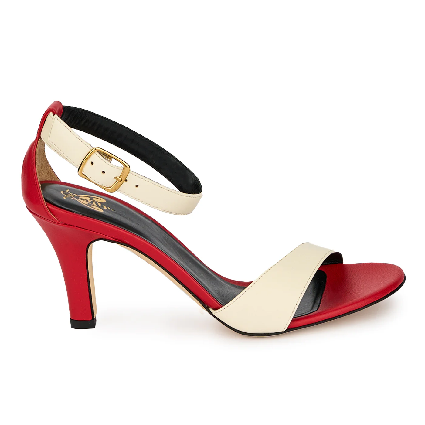 Sandale dama din piele naturala cu toc subtire 8 cm 17706
