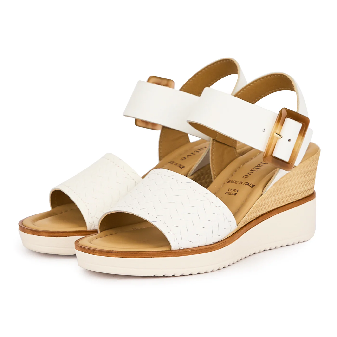 Sandale dama din piele naturala alba cu platforma 7 cm 16124 - Image 3