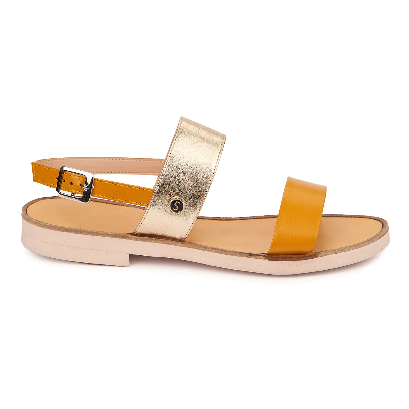 Sandale dama din piele naturala cu talpa joasa 2295