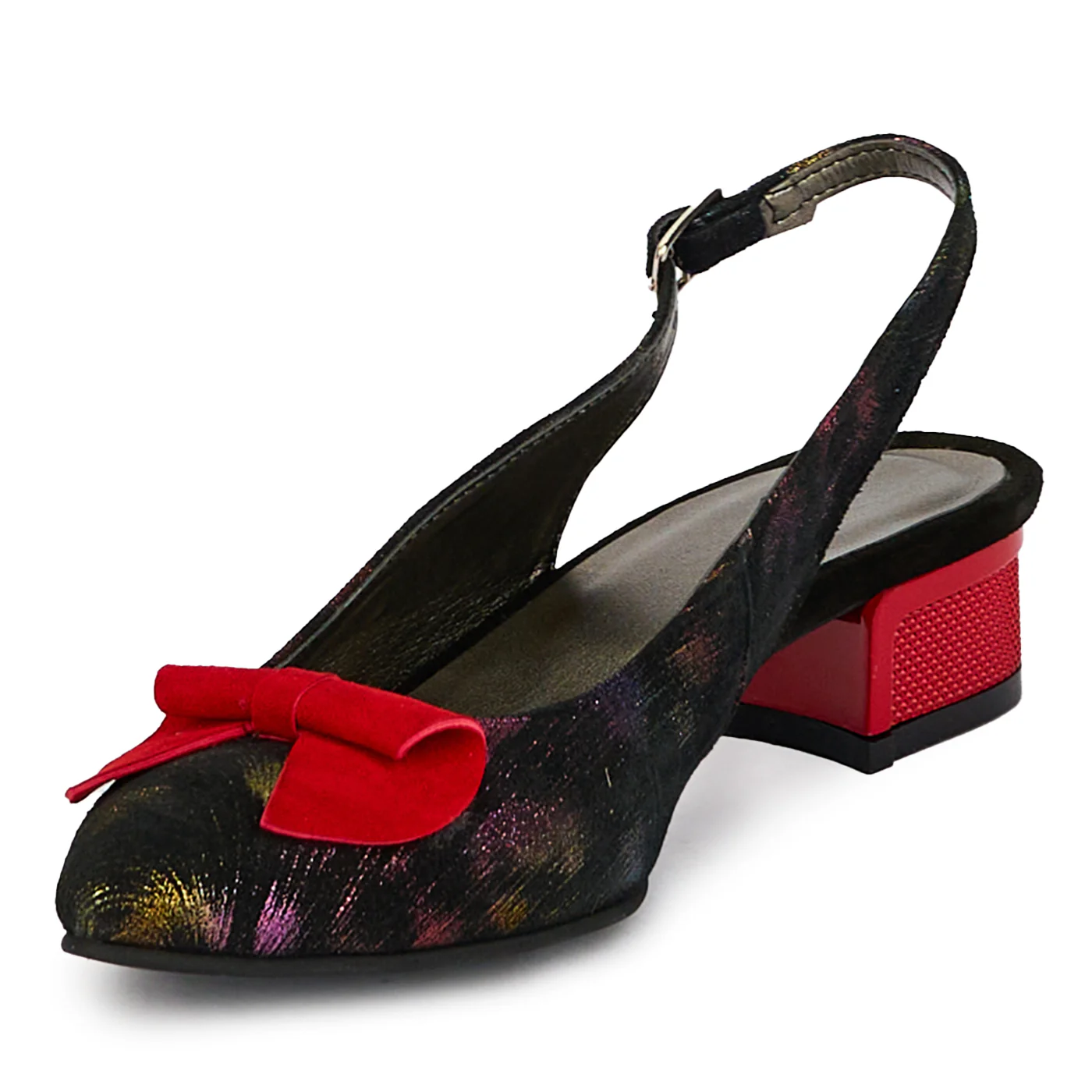 Sandale dama din piele naturala cu toc mic 3 cm 18177 - Image 3