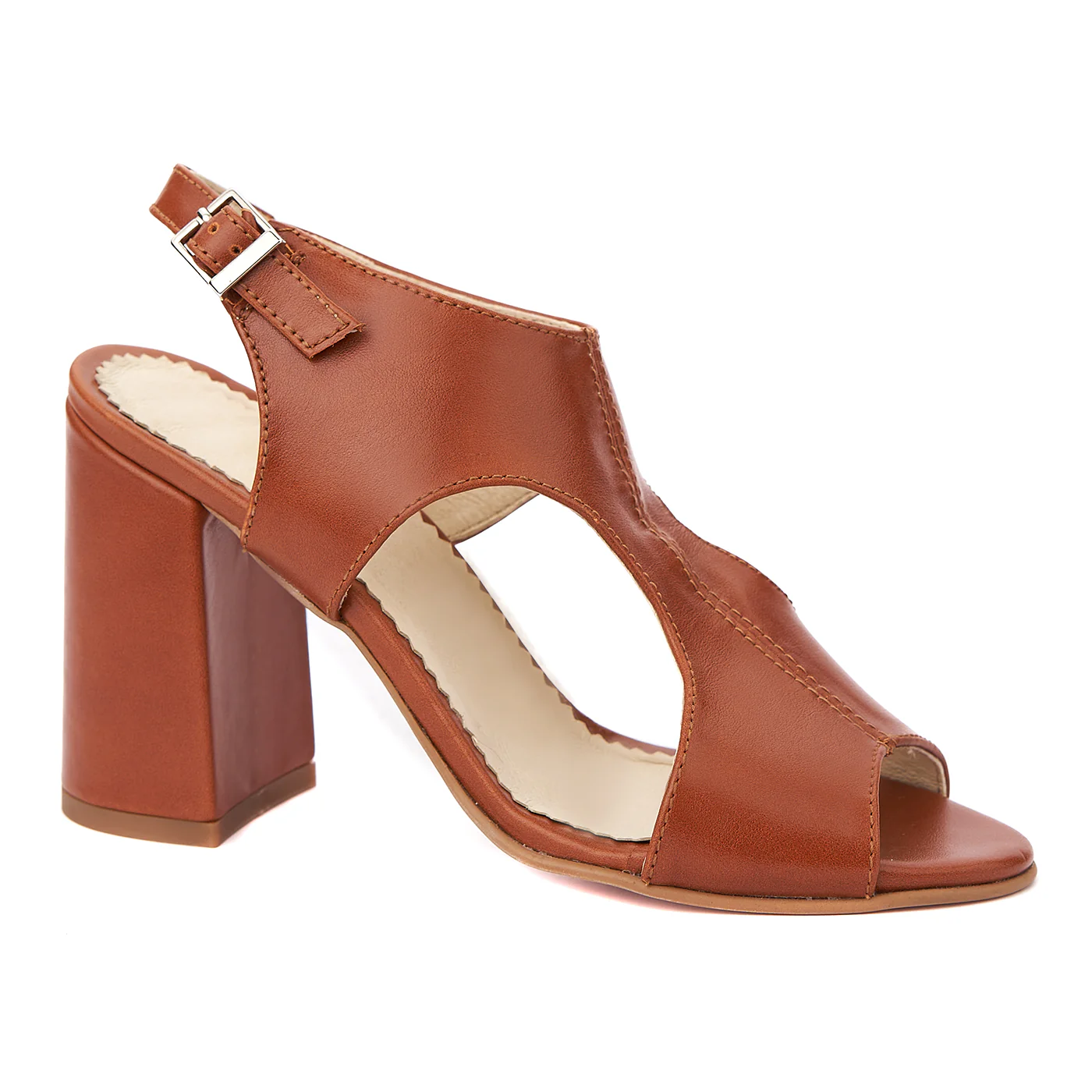 Sandale dama din piele naturala maro 5239