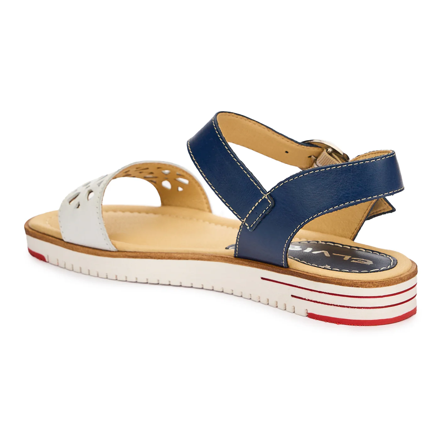 Sandale dama din piele naturala multicolor 13077 - Image 2
