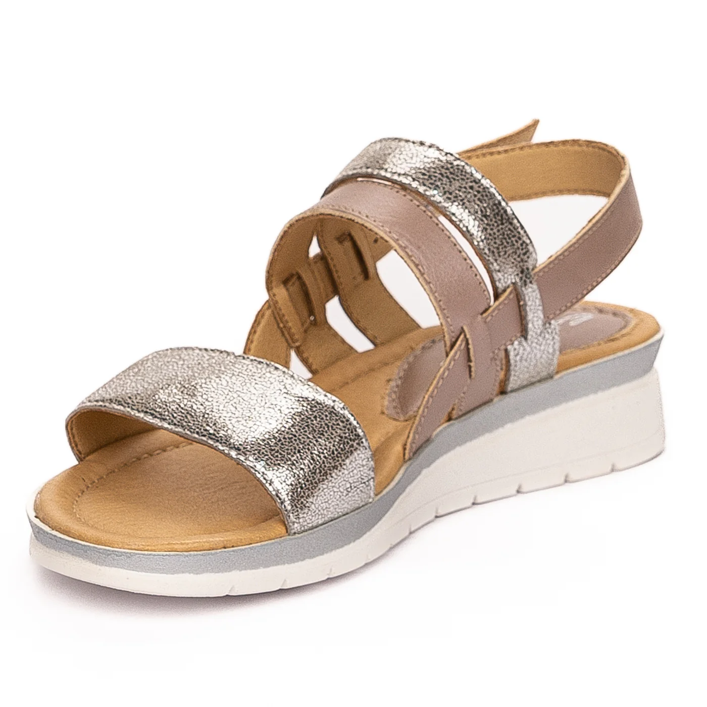 Sandale dama din piele naturala multicolor 13277 - Image 3