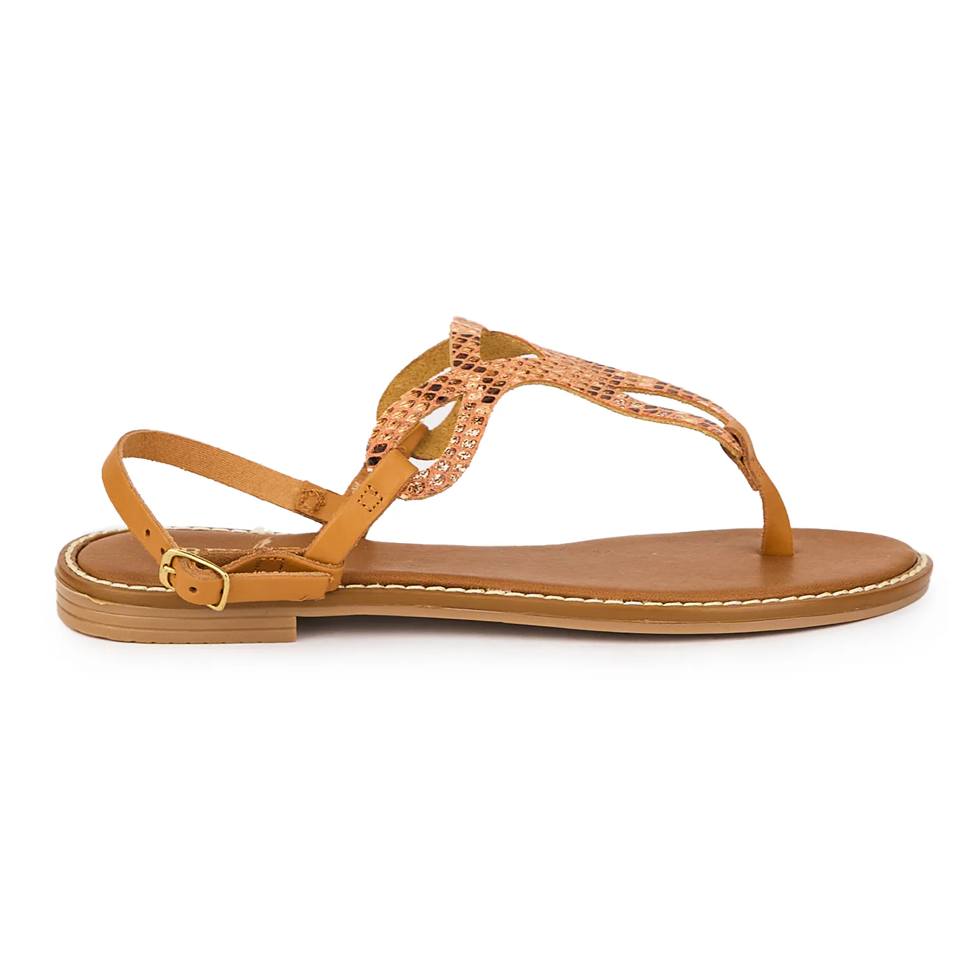 Sandale dama din piele naturala multicolor 15402