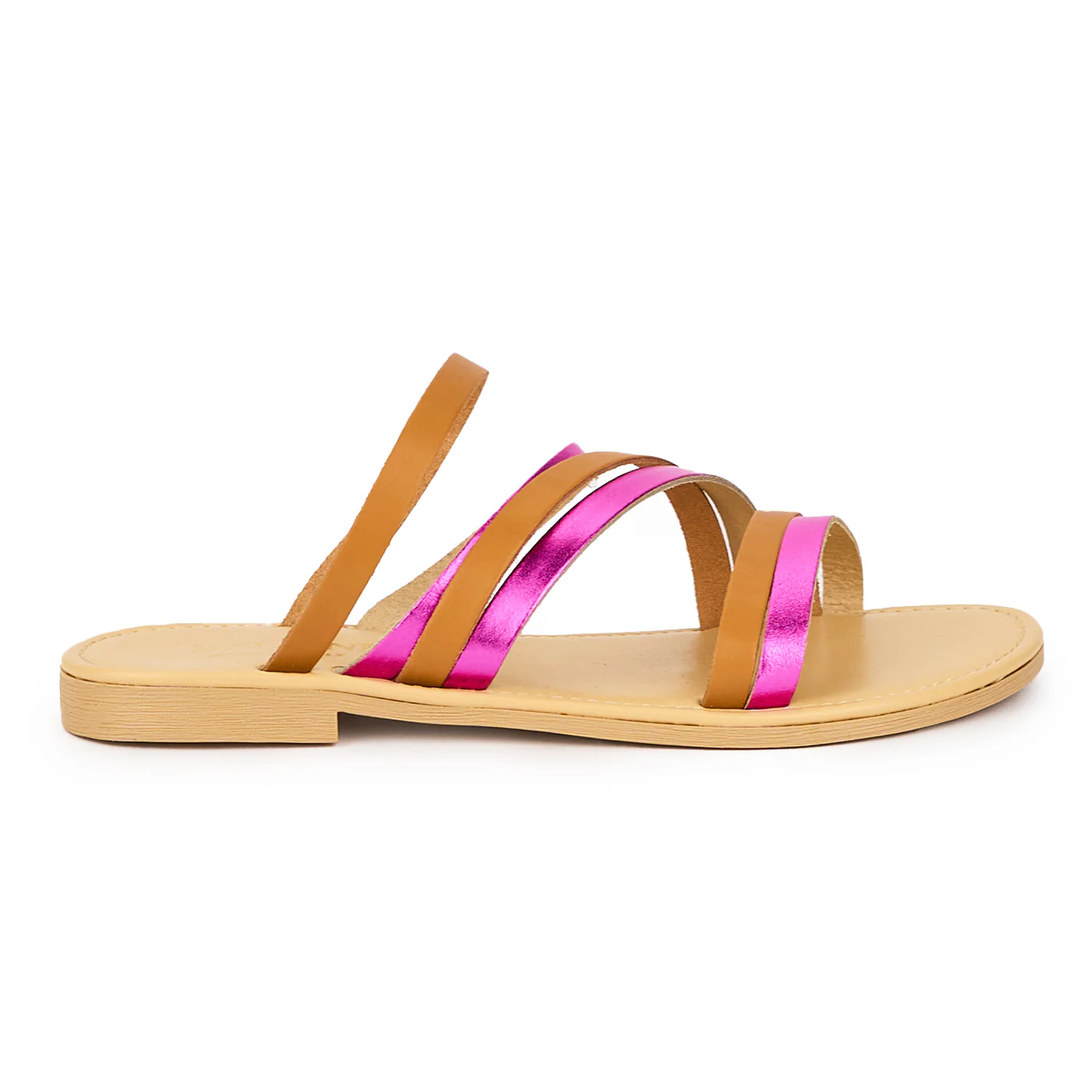 Sandale dama din piele naturala multicolor 15403