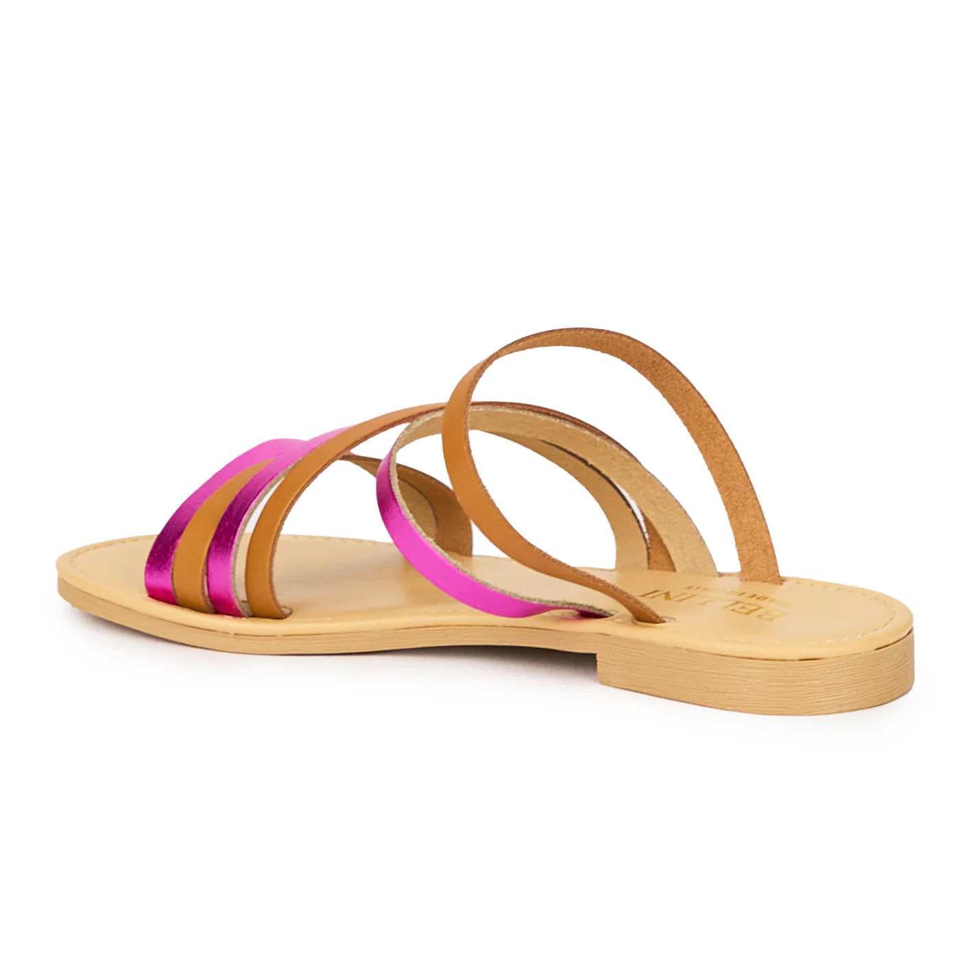 Sandale dama din piele naturala multicolor 15403 - Image 2