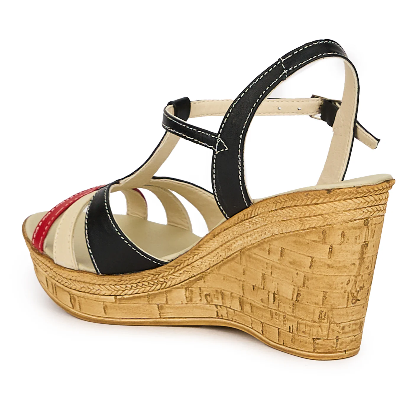 Sandale dama din piele naturala multicolor 16536 - Image 2