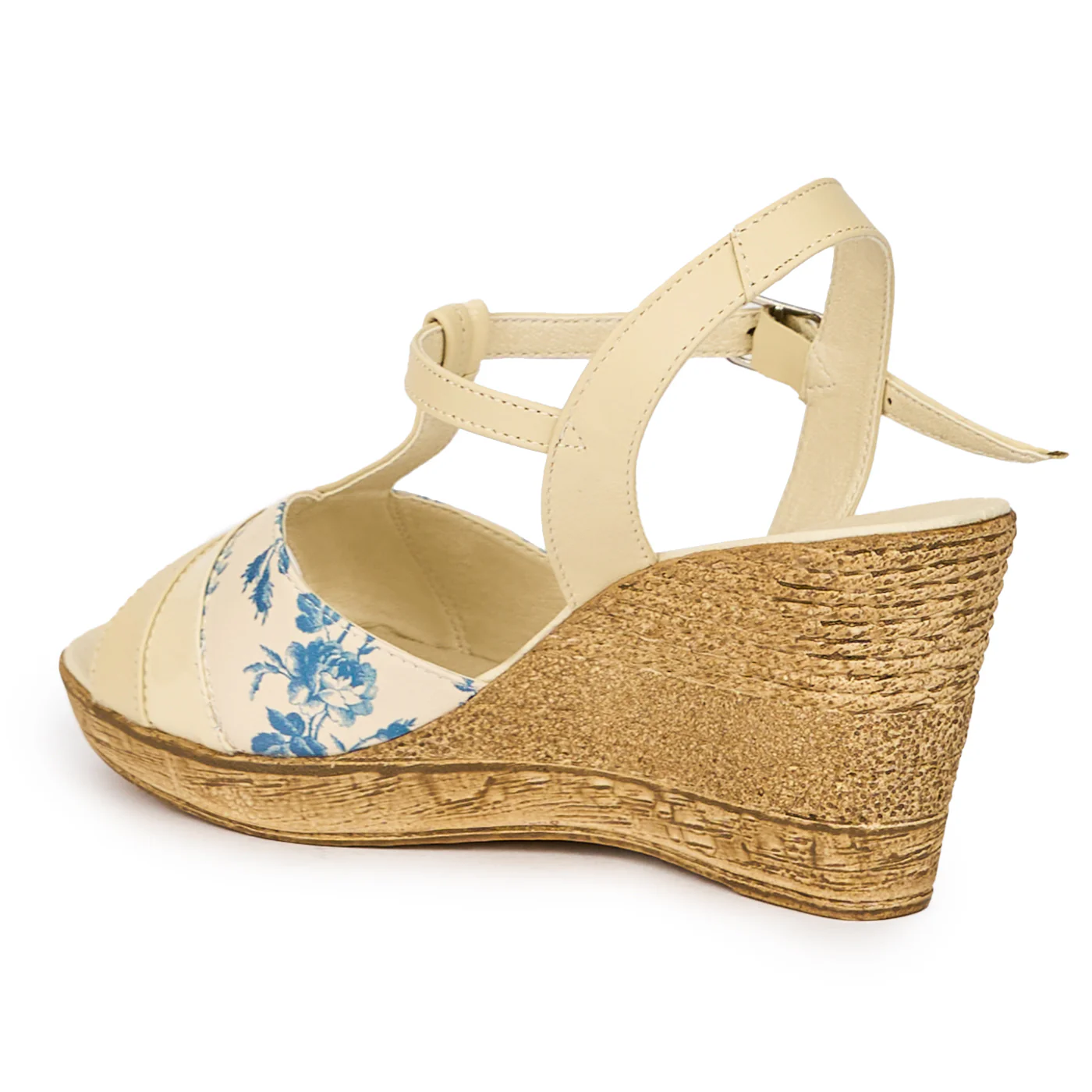 Sandale dama din piele naturala multicolor cu platforma 8 cm 15294 - Image 2