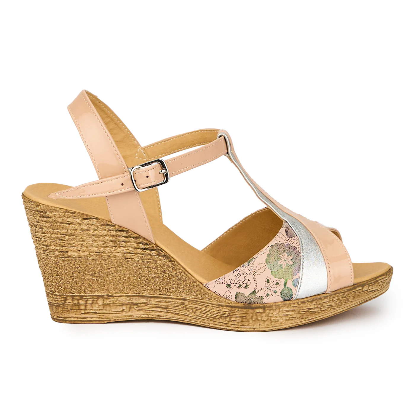 Sandale dama din piele naturala multicolor cu platforma 8 cm 15295
