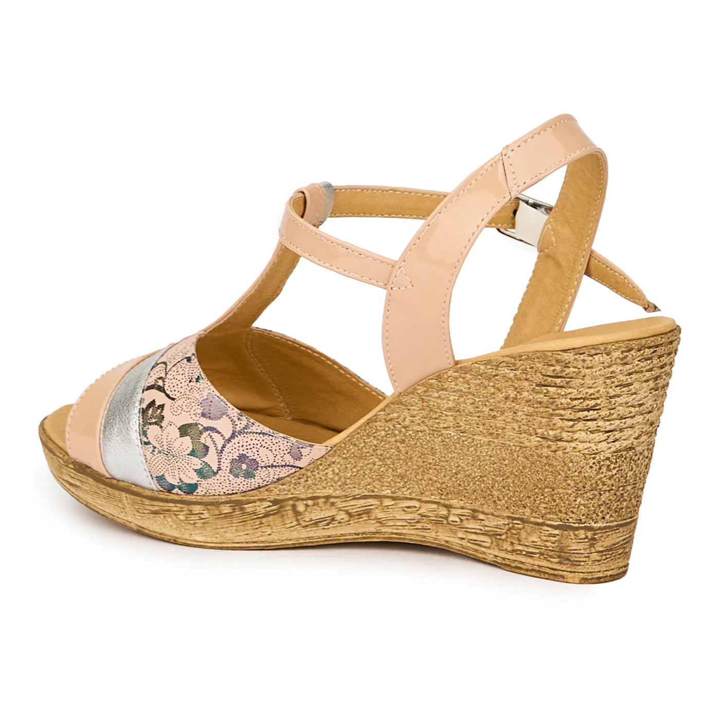 Sandale dama din piele naturala multicolor cu platforma 8 cm 15295 - Image 2