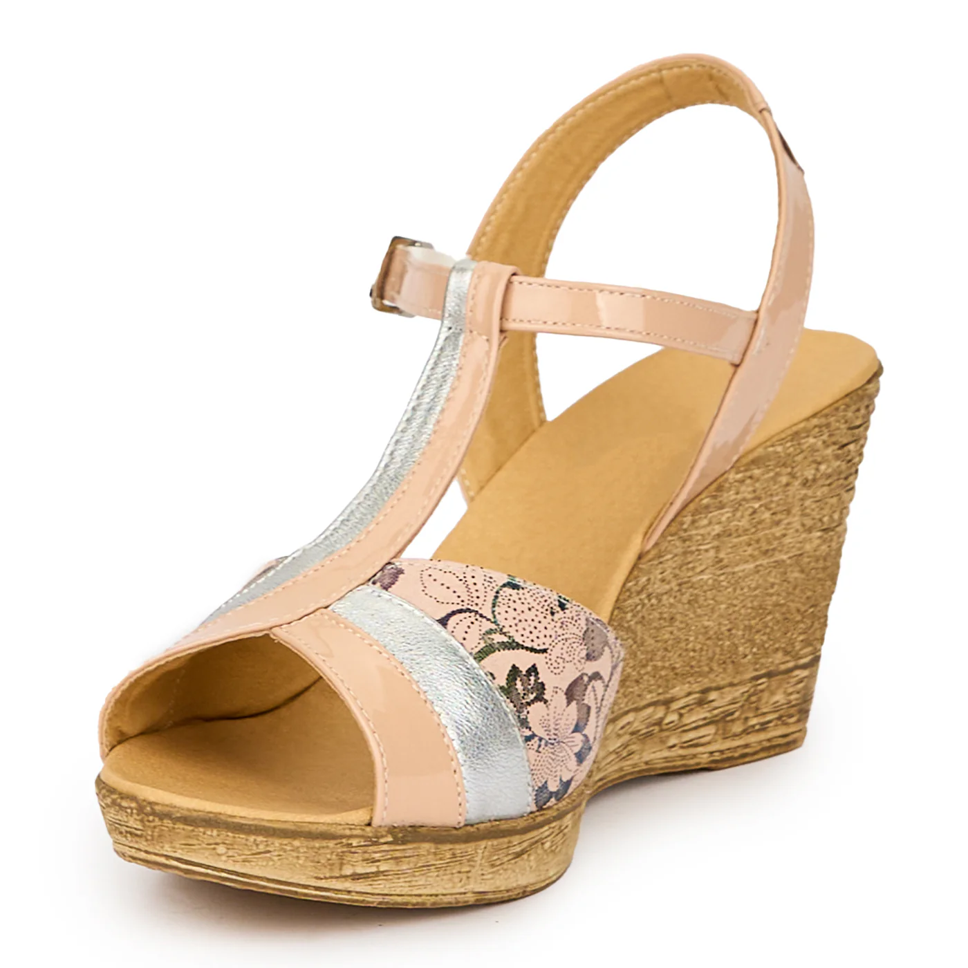 Sandale dama din piele naturala multicolor cu platforma 8 cm 15295 - Image 3