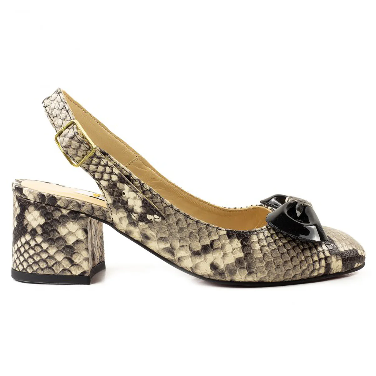 Sandale dama din piele naturala multicolor cu toc gros 6 cm 15813