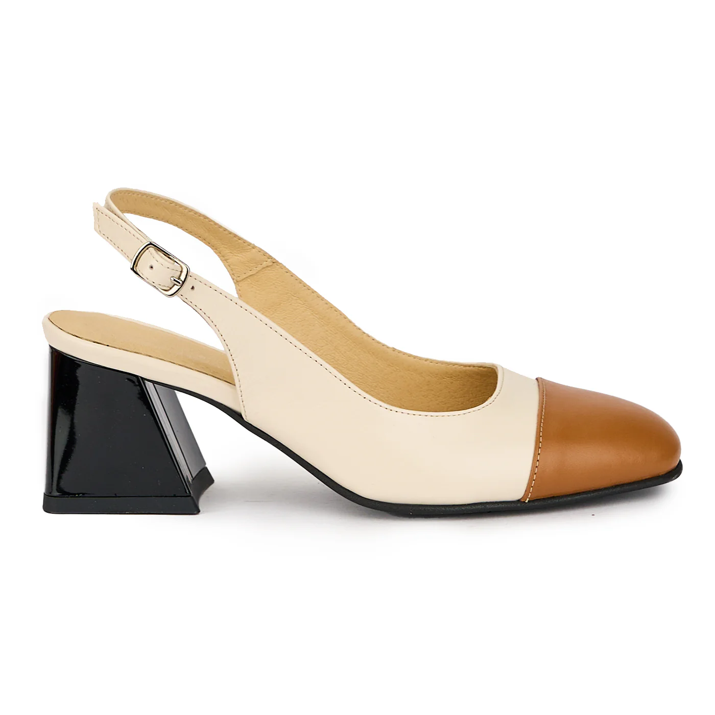 Sandale dama din piele naturala multicolor cu toc gros 6 cm 16258