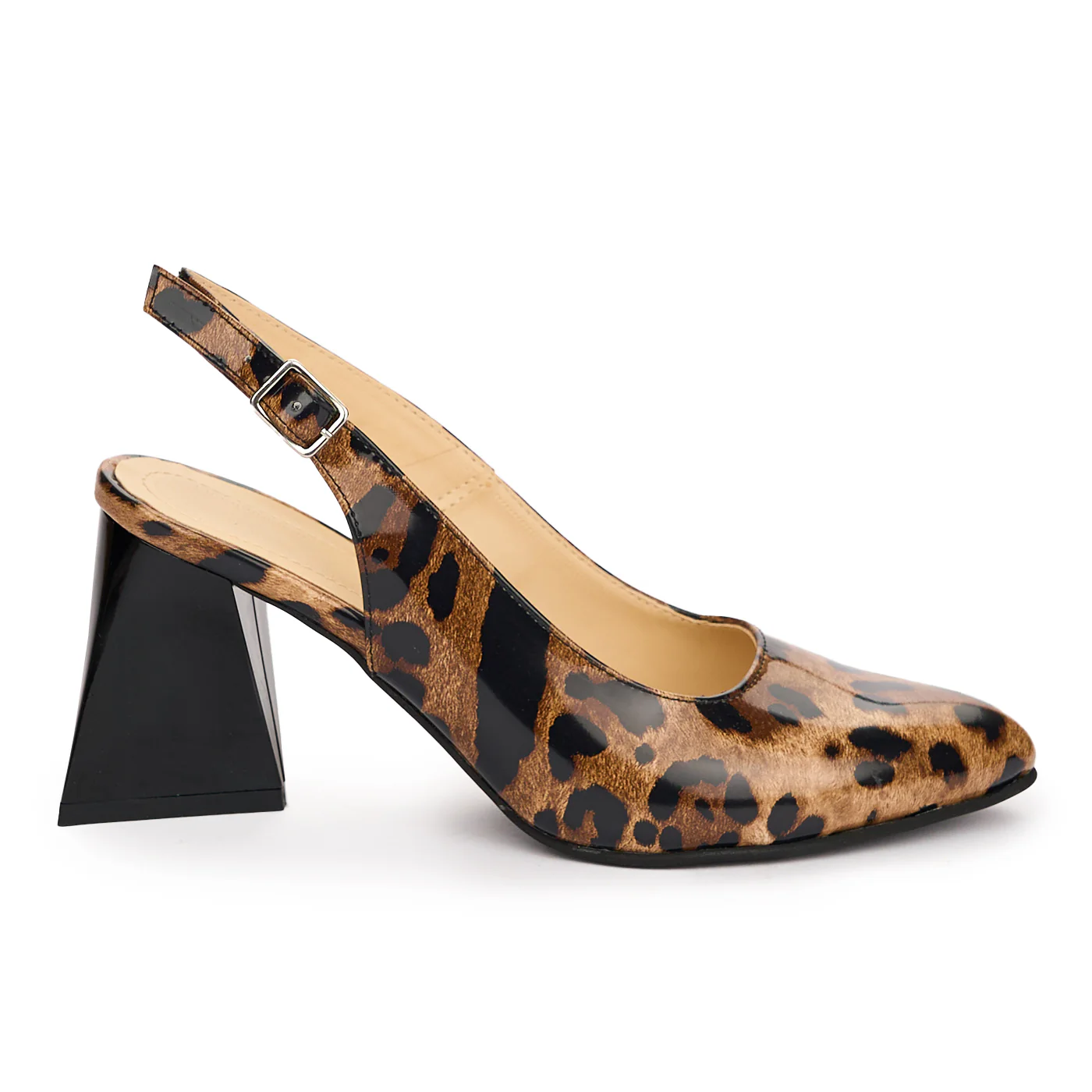 Sandale dama din piele naturala multicolor cu toc gros 7.5 cm 13747