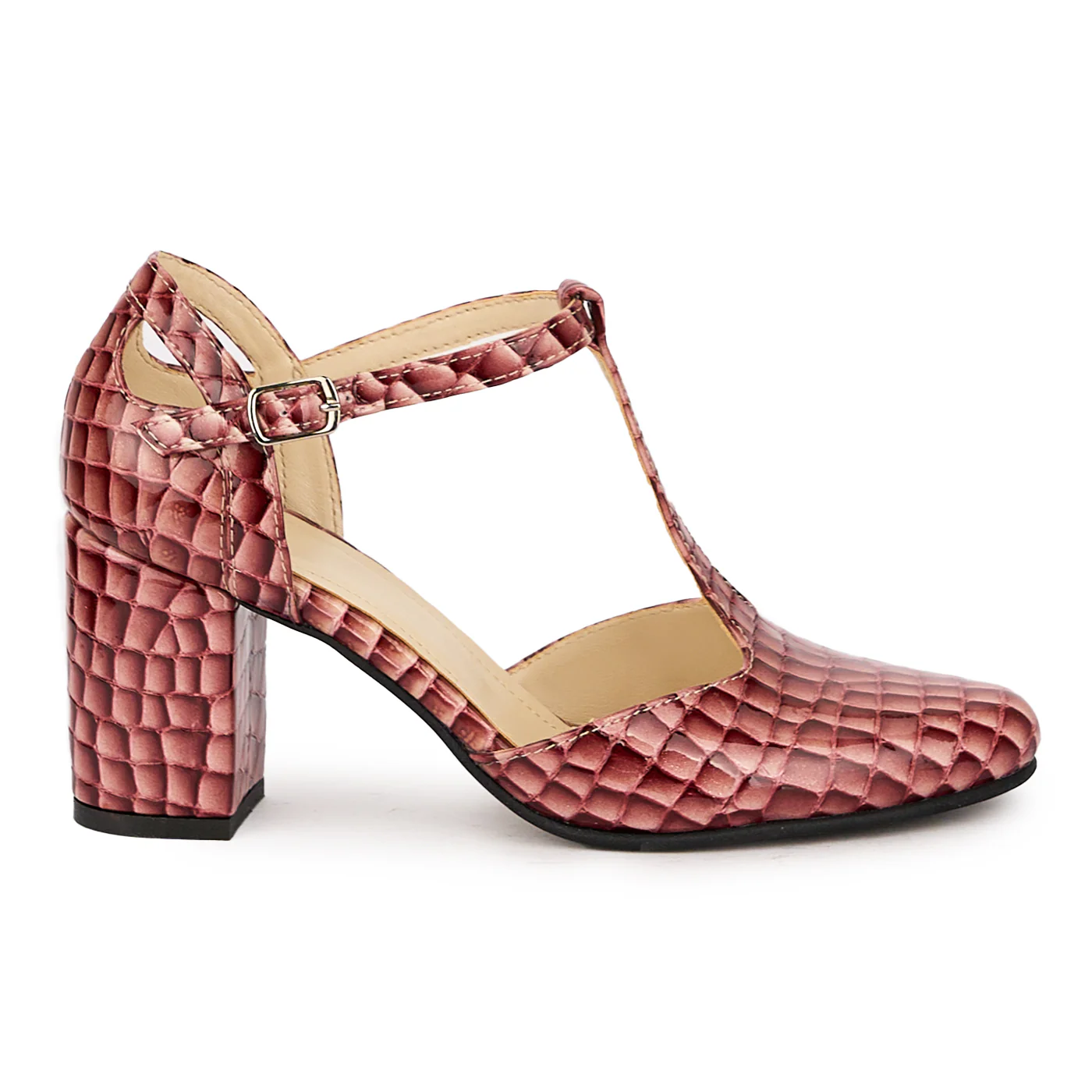 Sandale dama din piele naturala multicolor cu toc gros 7.5 cm 15984