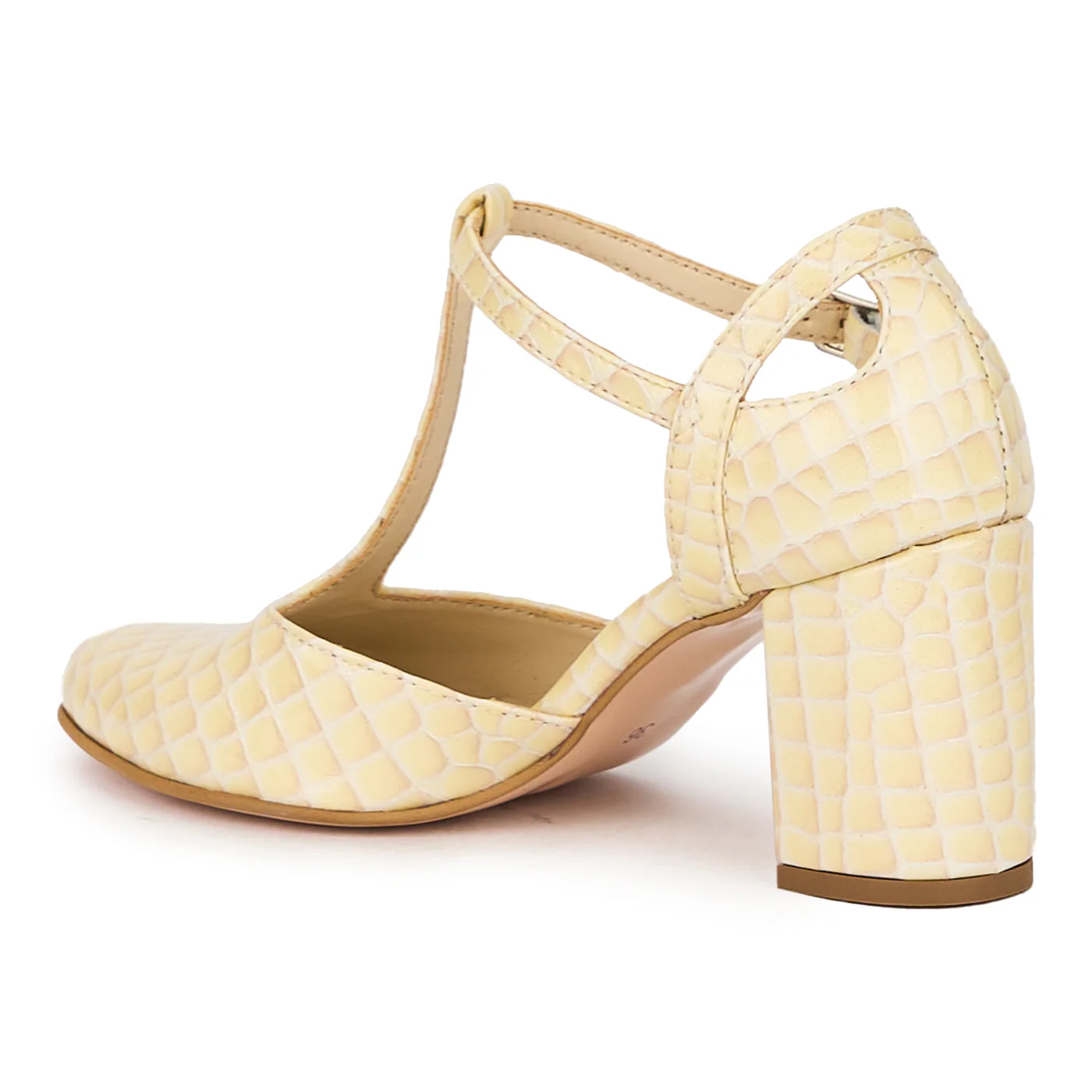 Sandale dama din piele naturala multicolor cu toc gros 7.5 cm 16065 - Image 2