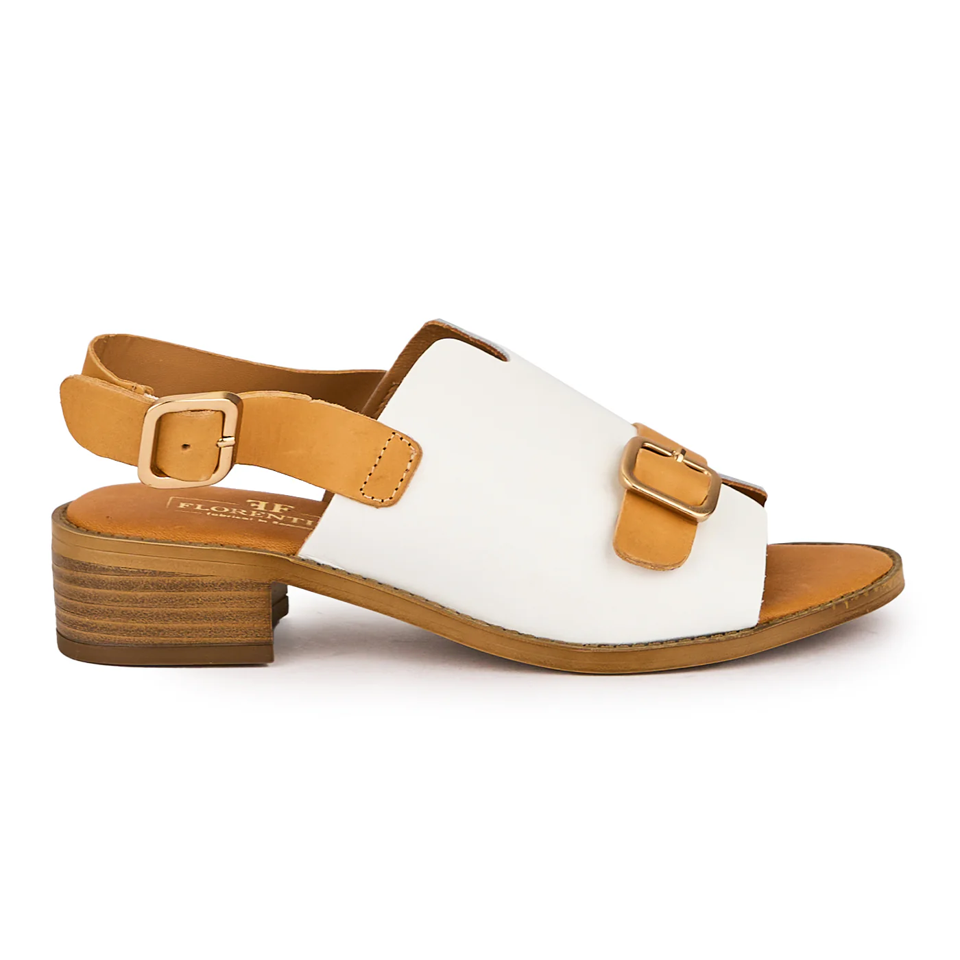 Sandale dama din piele naturala multicolor cu toc mic 3.5 cm 16366