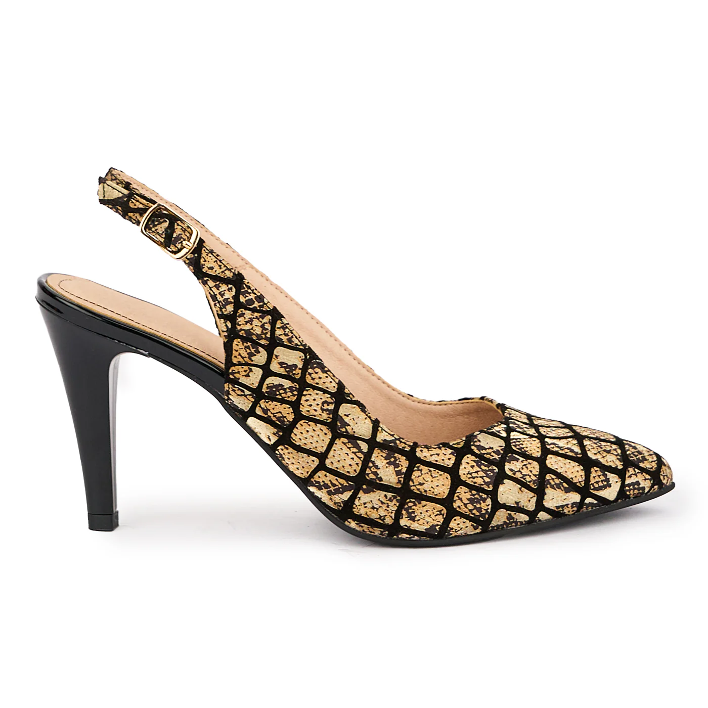 Sandale dama din piele naturala multicolor cu toc subtire 9 cm 16980