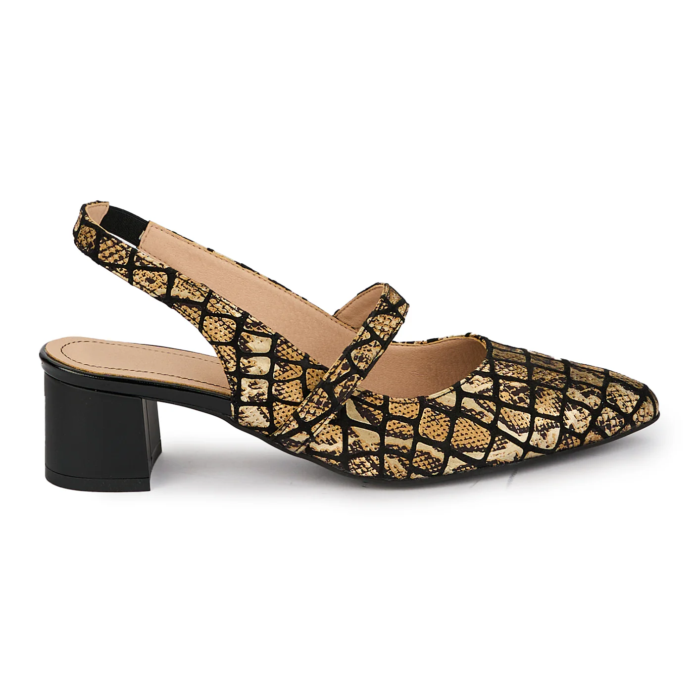 Sandale dama din piele naturala multicolora cu toc gros 4.5 cm 18117