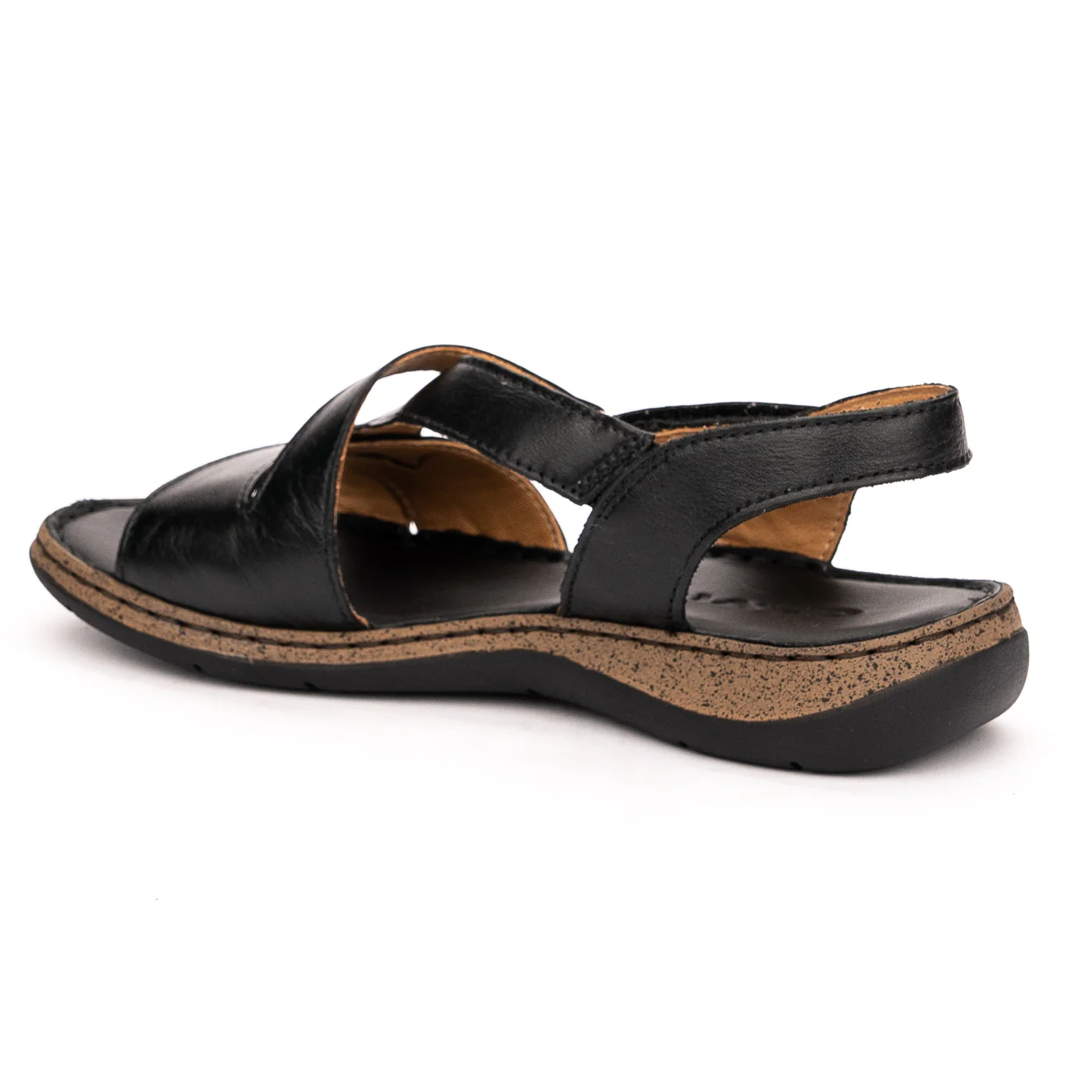 Sandale dama din piele naturala neagra 13164 - Image 2