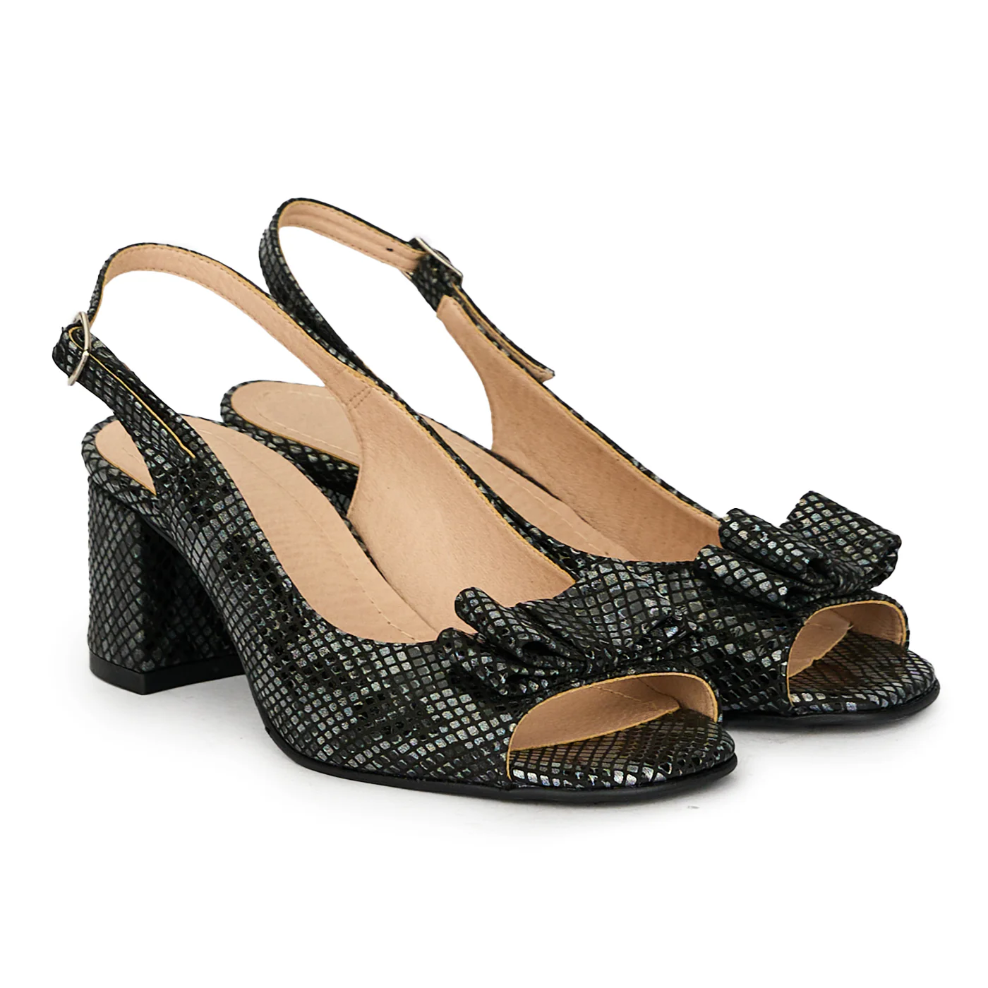 Sandale dama din piele naturala neagra 17624 - Image 4