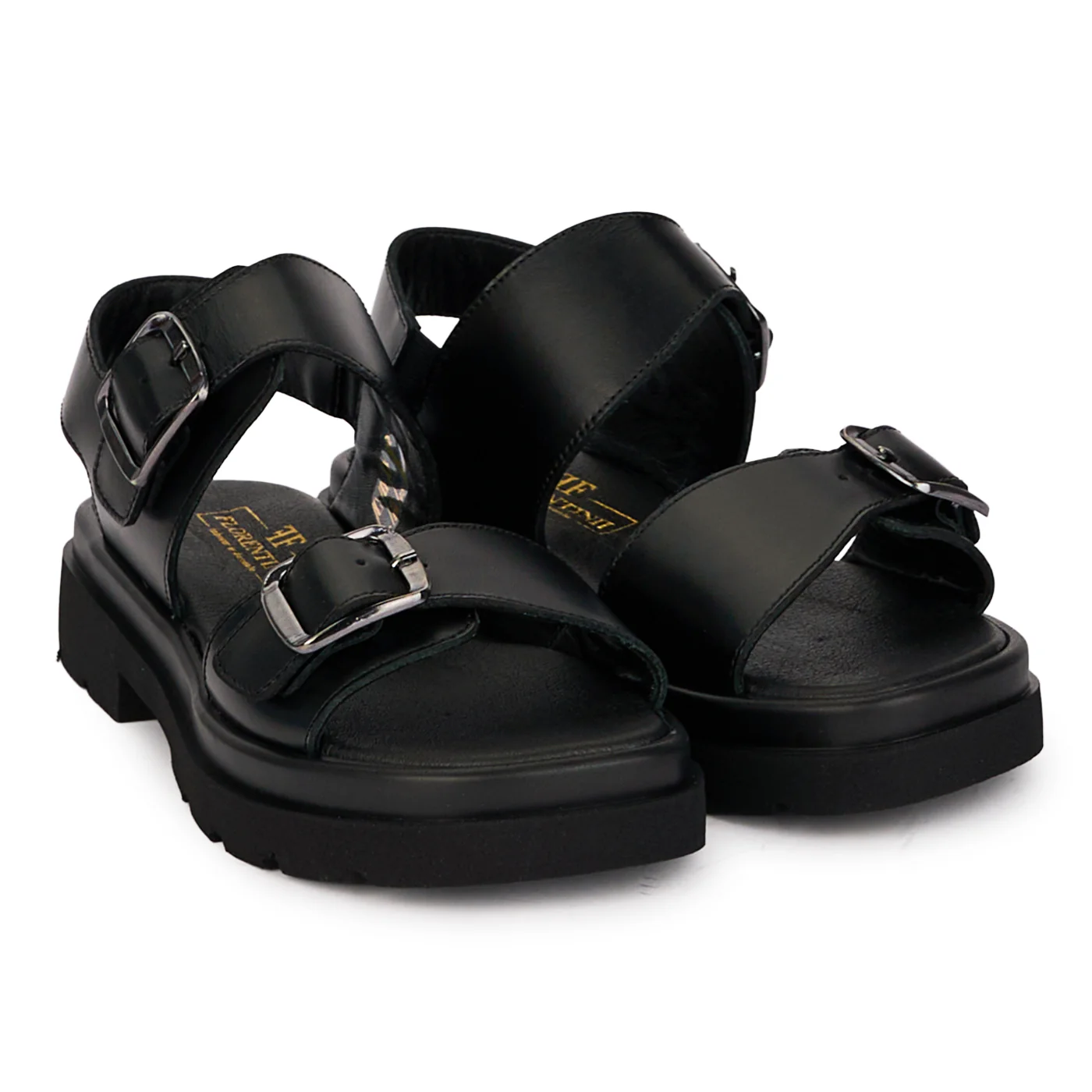 Sandale dama din piele naturala neagra 18442 - Image 4