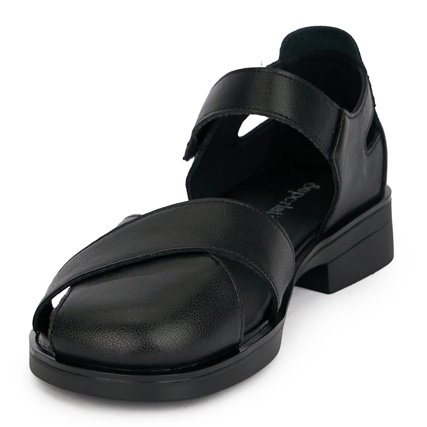 Sandale dama din piele naturala neagra 19603 - Image 3
