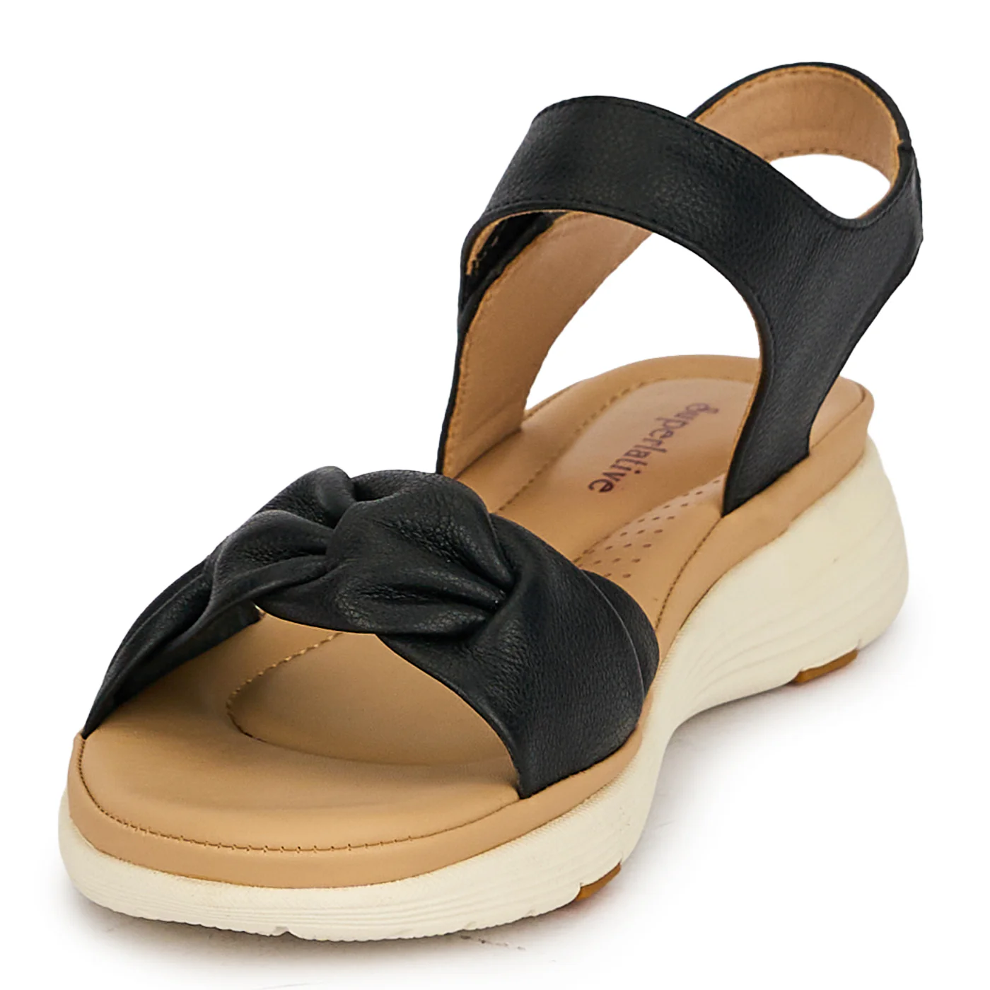 Sandale dama din piele naturala neagra 19750 - Image 3