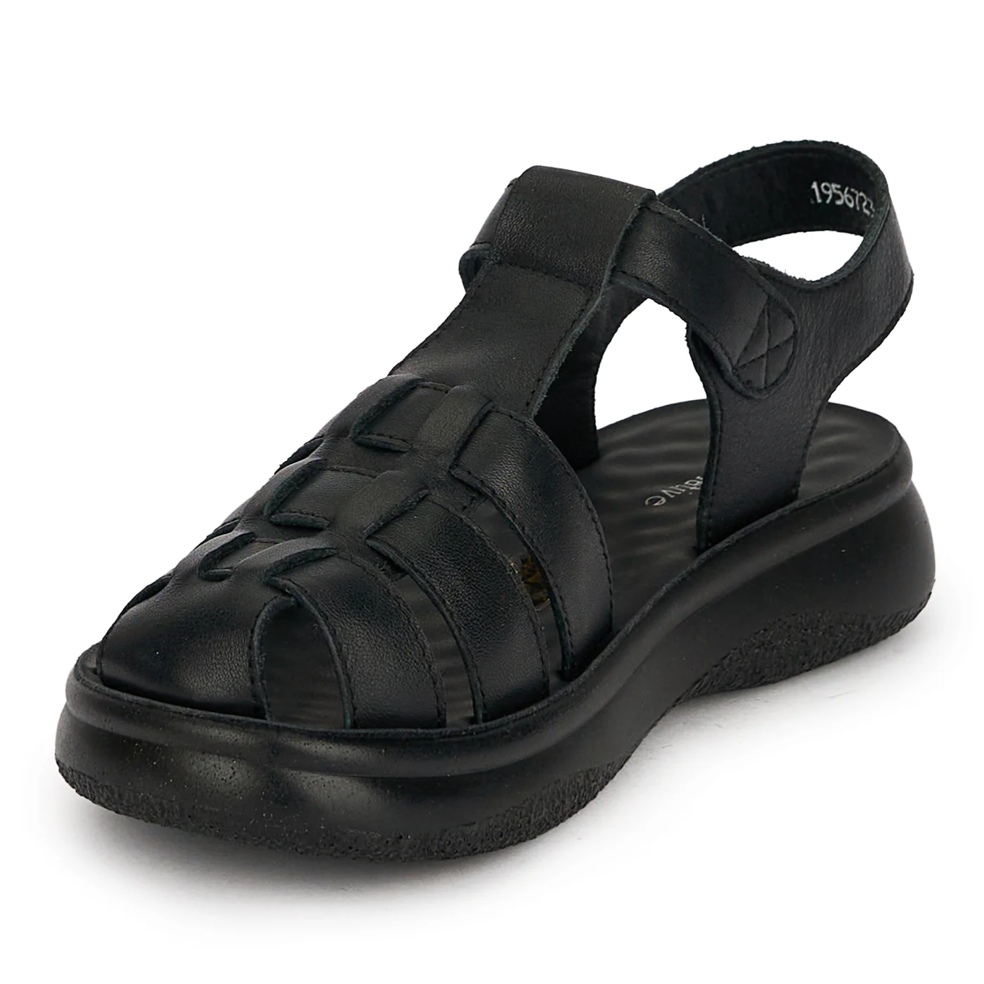 Sandale dama din piele naturala neagra 19755 - Image 3