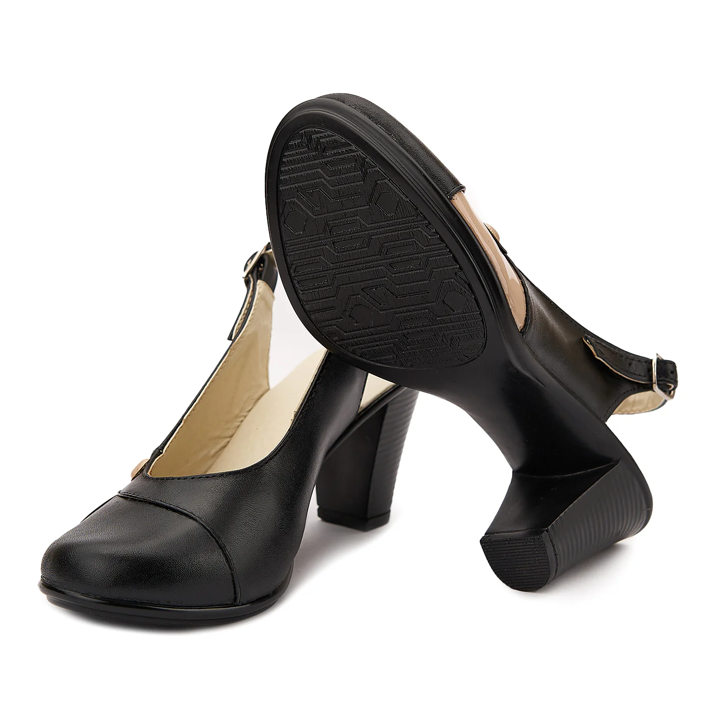 Sandale dama din piele naturala neagra 2089 - Image 3