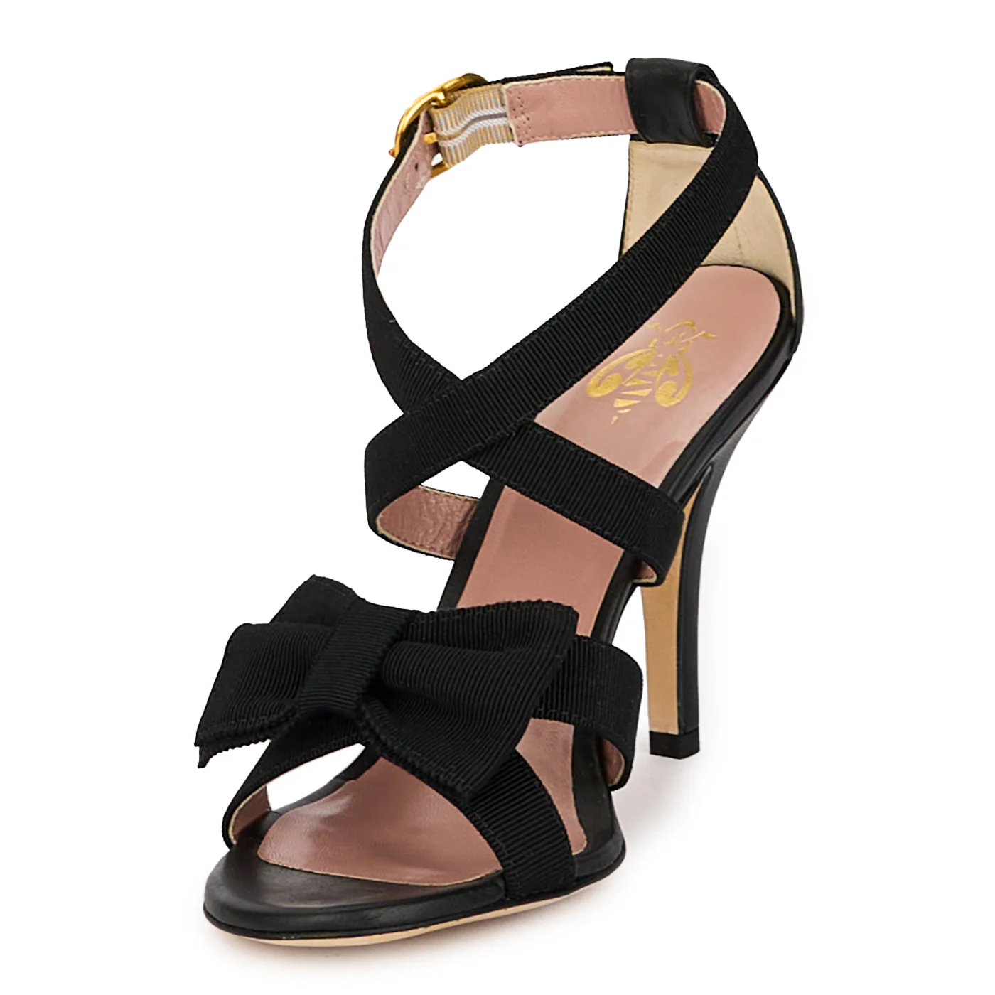 Sandale dama din piele naturala neagra cu toc subtire 10 cm 18315 - Image 3