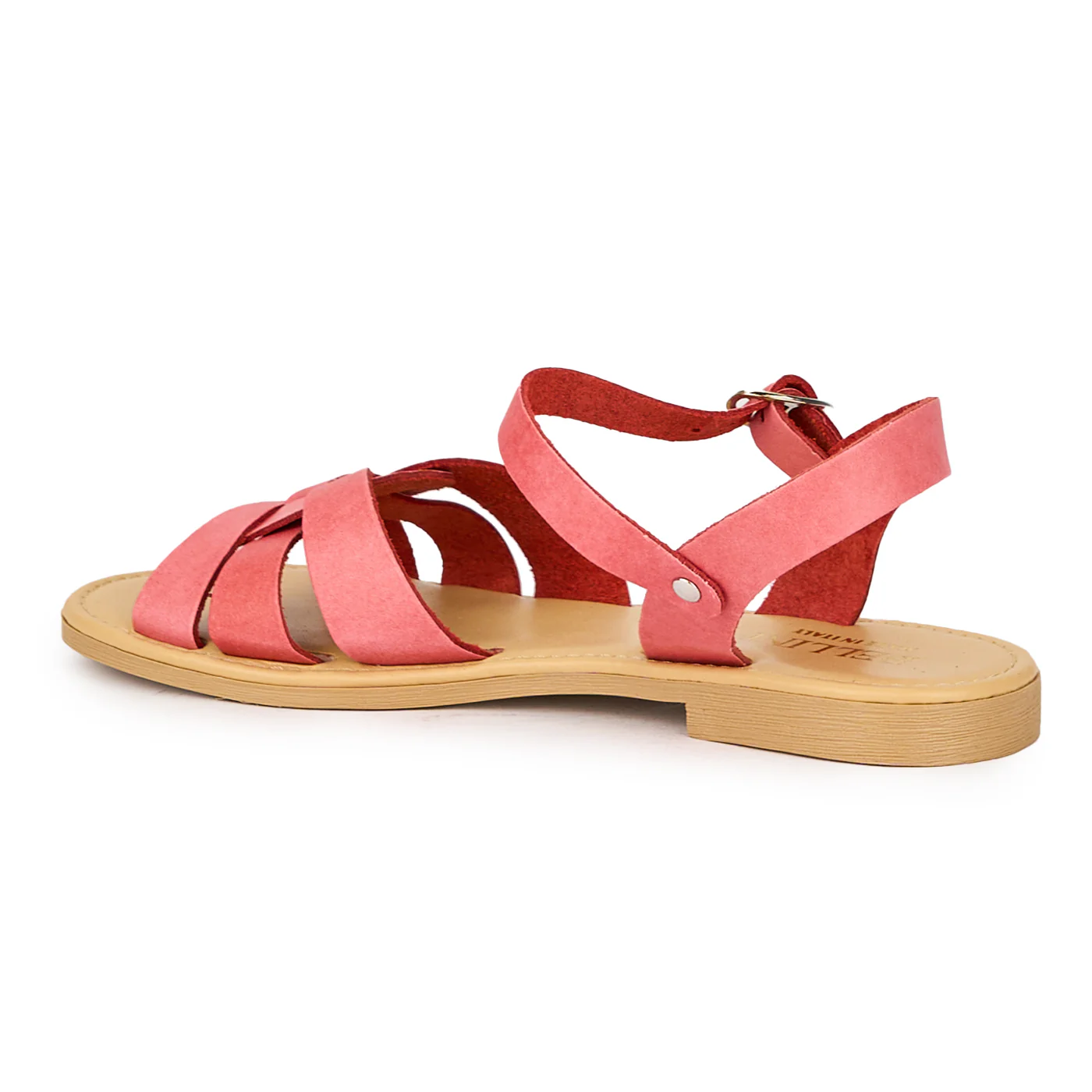 Sandale dama din piele naturala rosie 15390 - Image 2