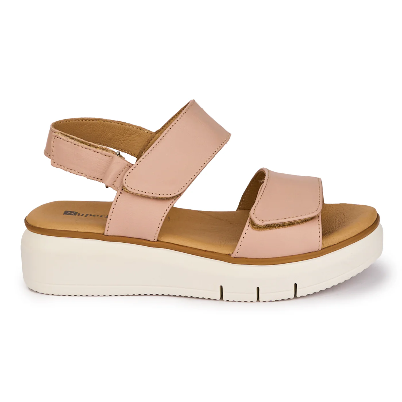 Sandale dama din piele naturala roz cu platforma 18252