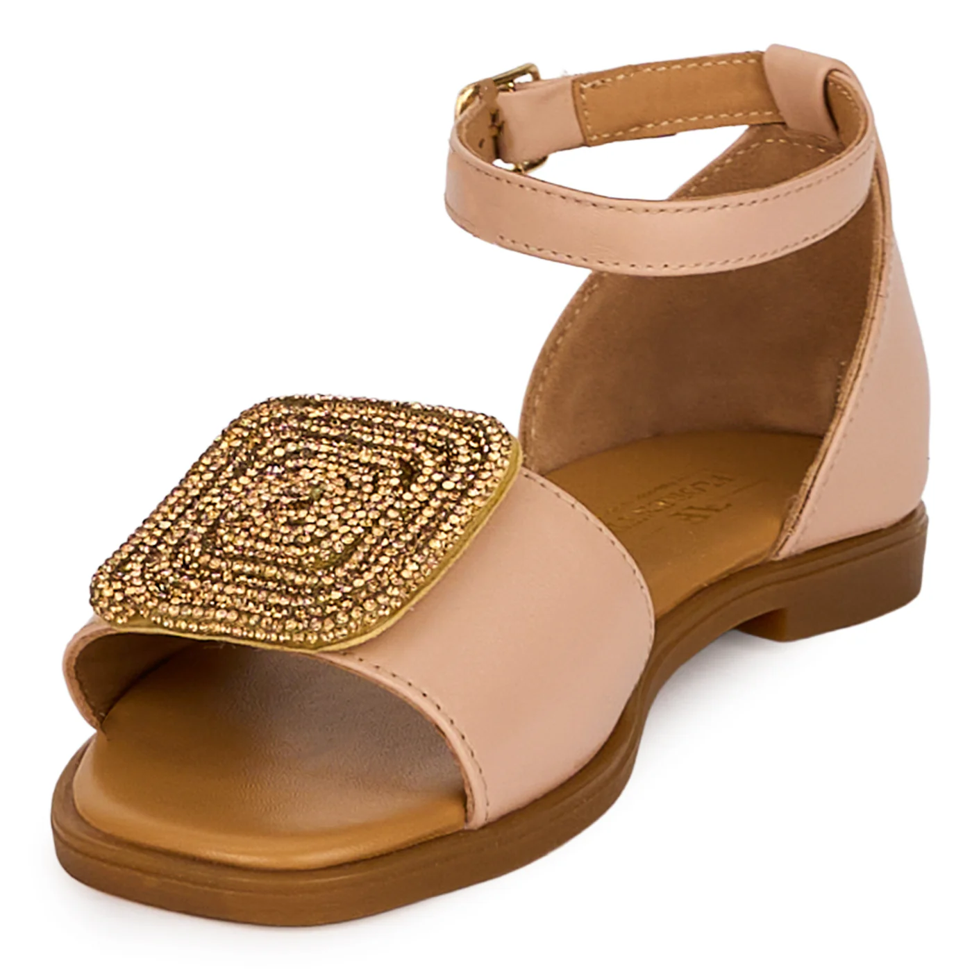Sandale dama din piele naturala roz fard 18373 - Image 3