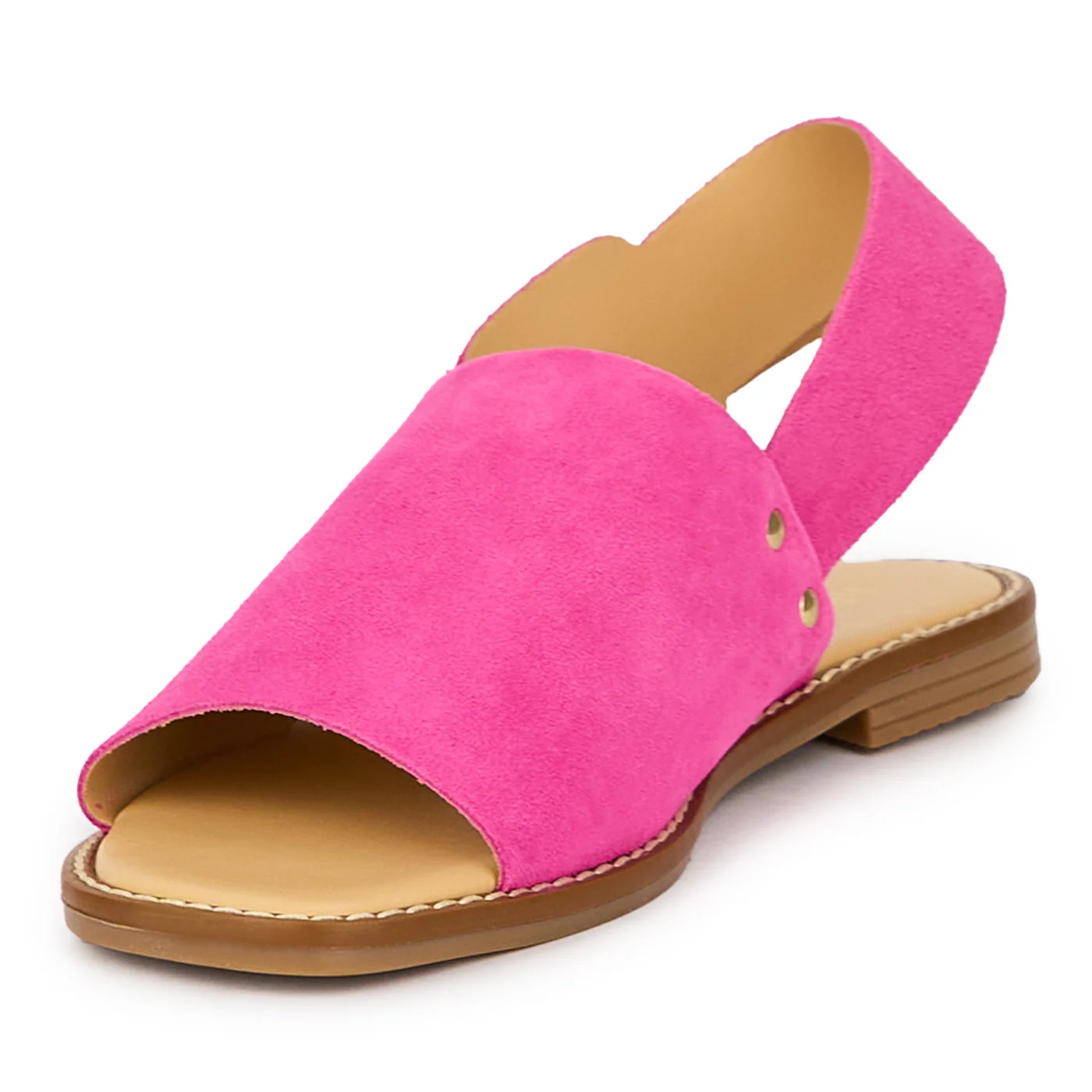 Sandale dama din piele naturala roz-fucsia 15381 - Image 3