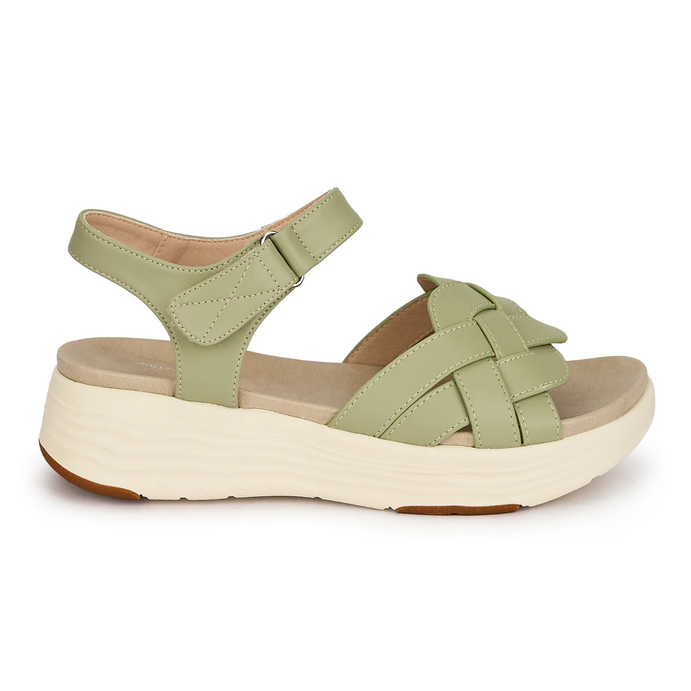Sandale dama din piele naturala verde 19733