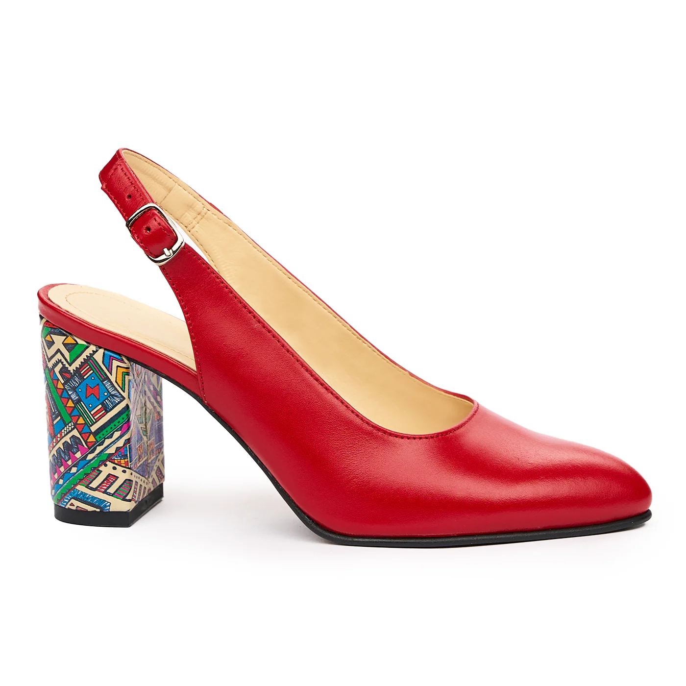 Sandale dama elegante din piele naturala rosie 9396