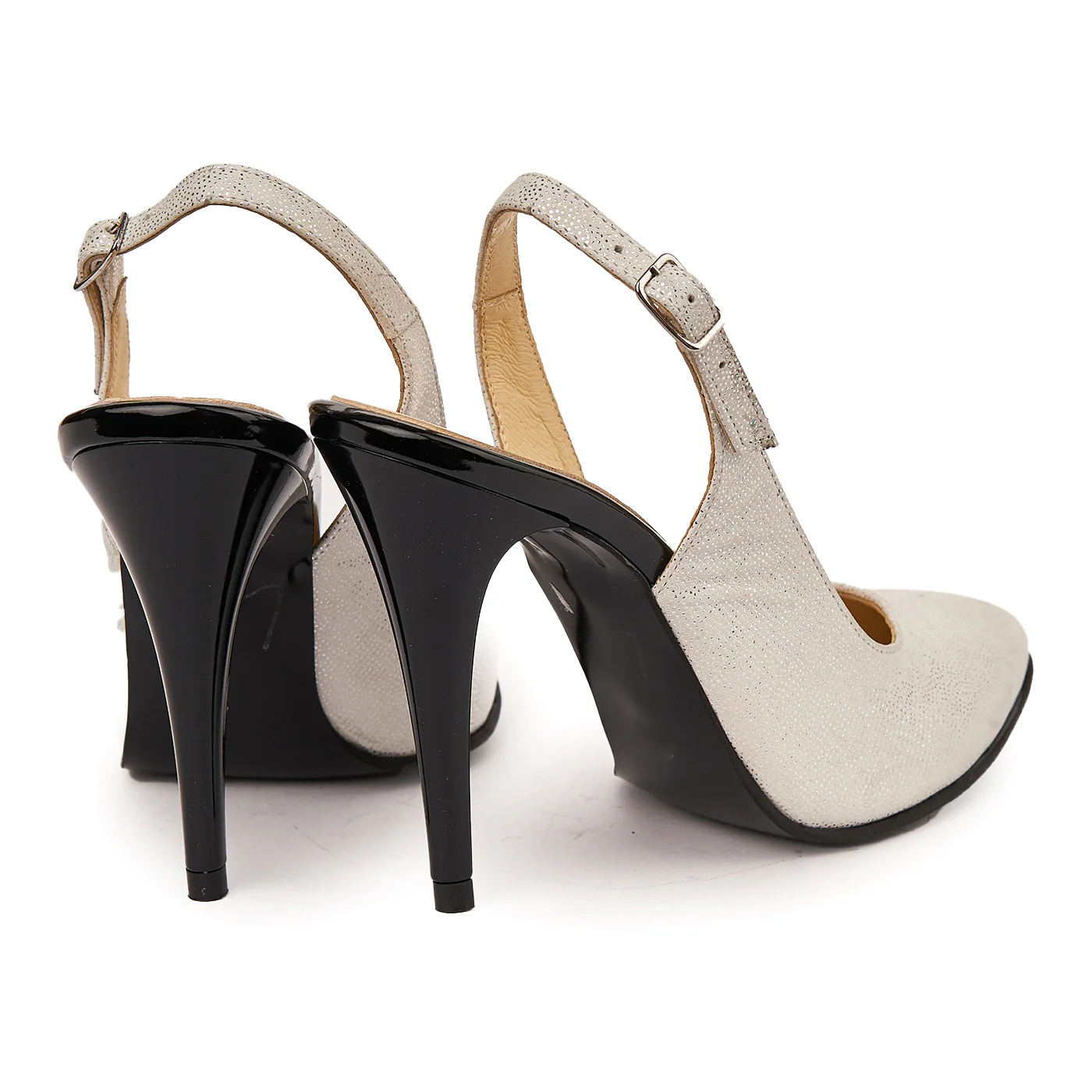Sandale elegante din piele naturala bej 5757 - Image 2