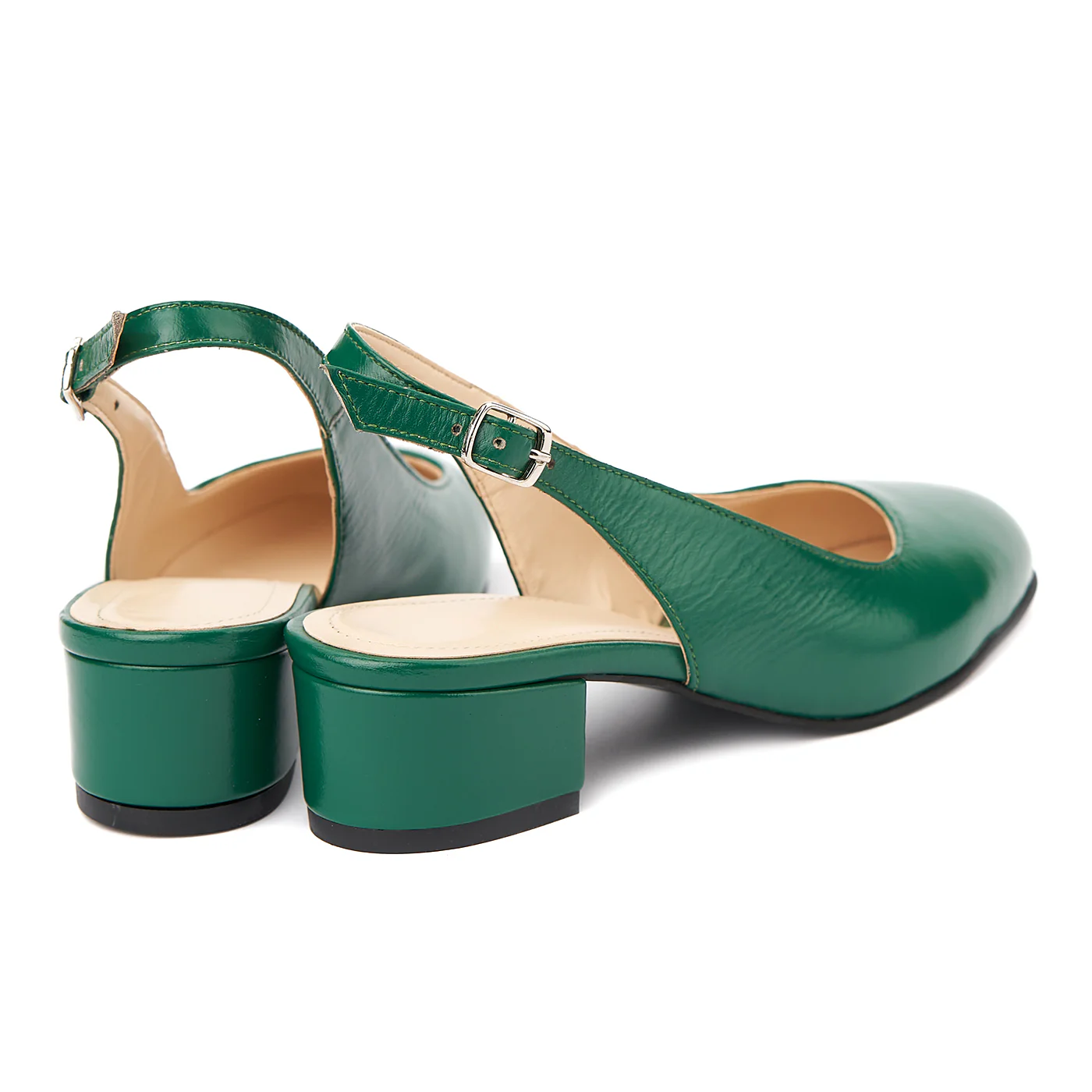 Sandale elegante din piele naturala cu toc mic 5257 - Image 2
