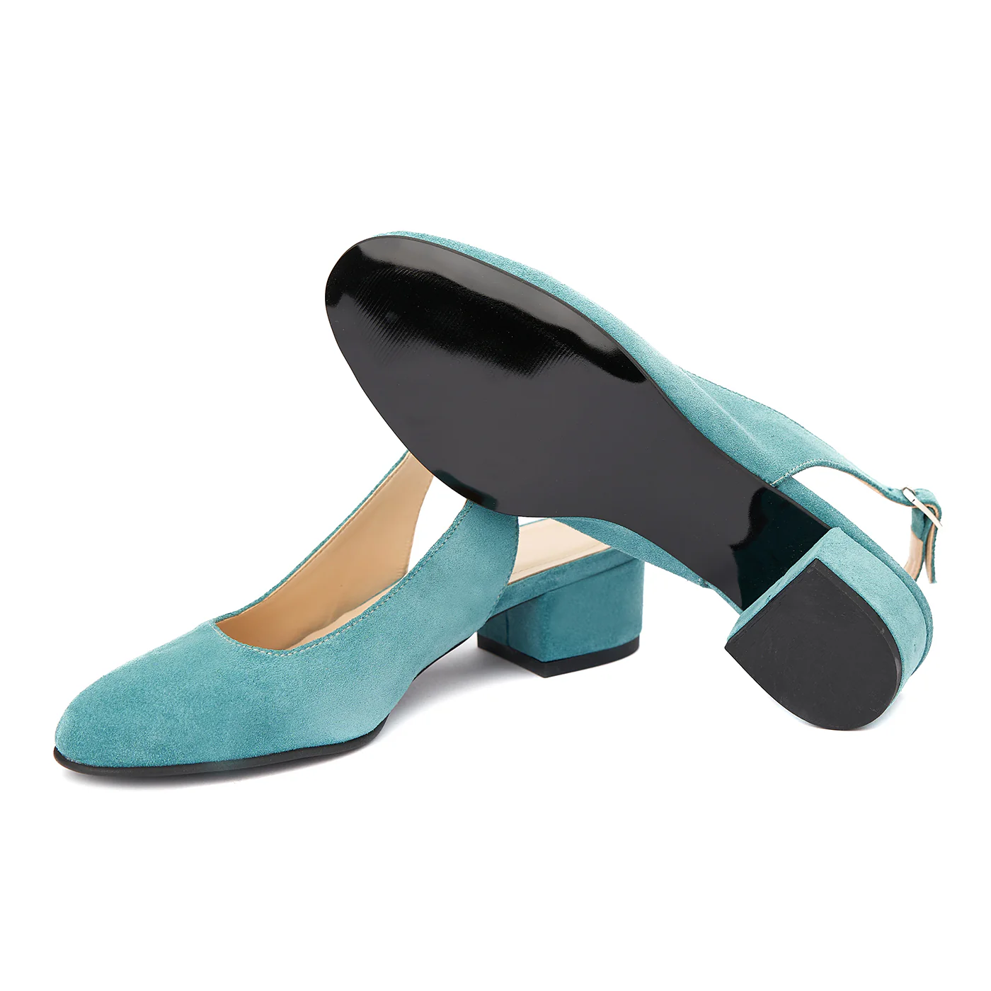 Sandale elegante din piele naturala cu toc mic 5258 - Image 3