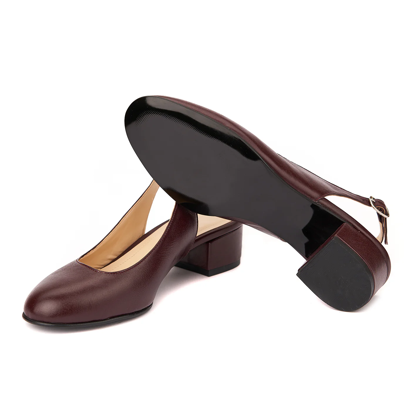 Sandale elegante din piele naturala cu toc mic 5276 - Image 3